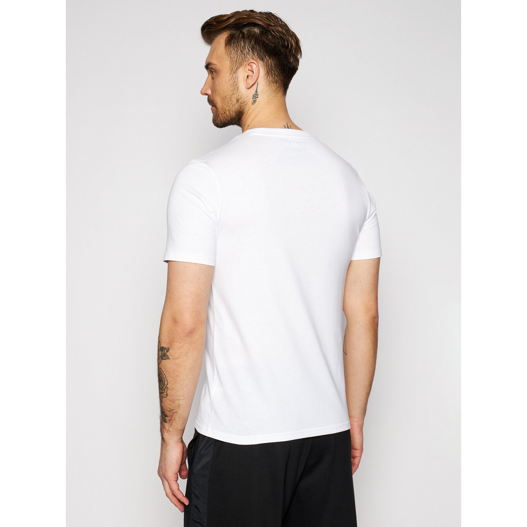 Calvin Klein Performance Тишърт Pw-S/S 00GMS1K142 Бял Regular Fit - Pepit.bg