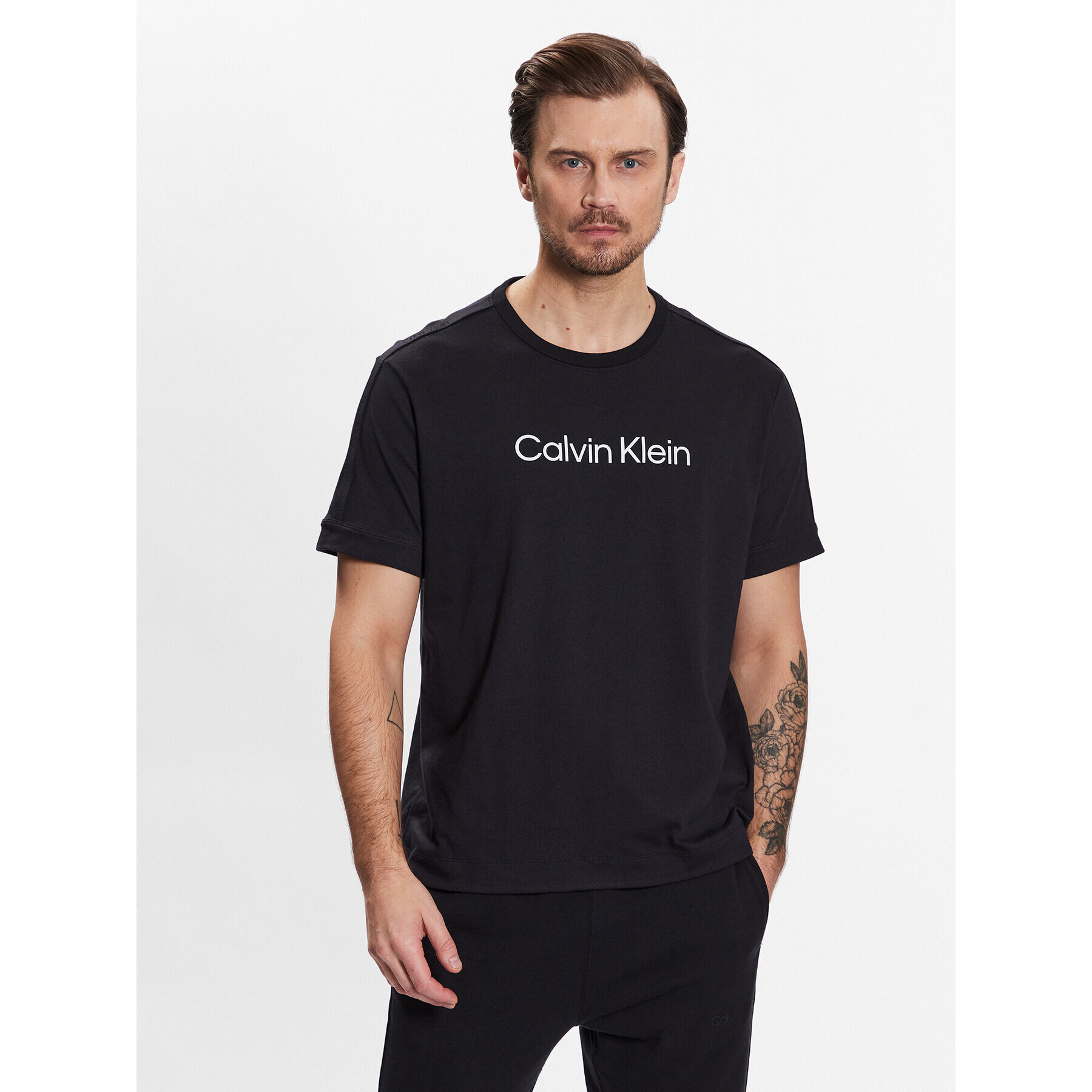 Calvin Klein Performance Тишърт T-Shirt 00GMS3K104 Черен Regular Fit - Pepit.bg