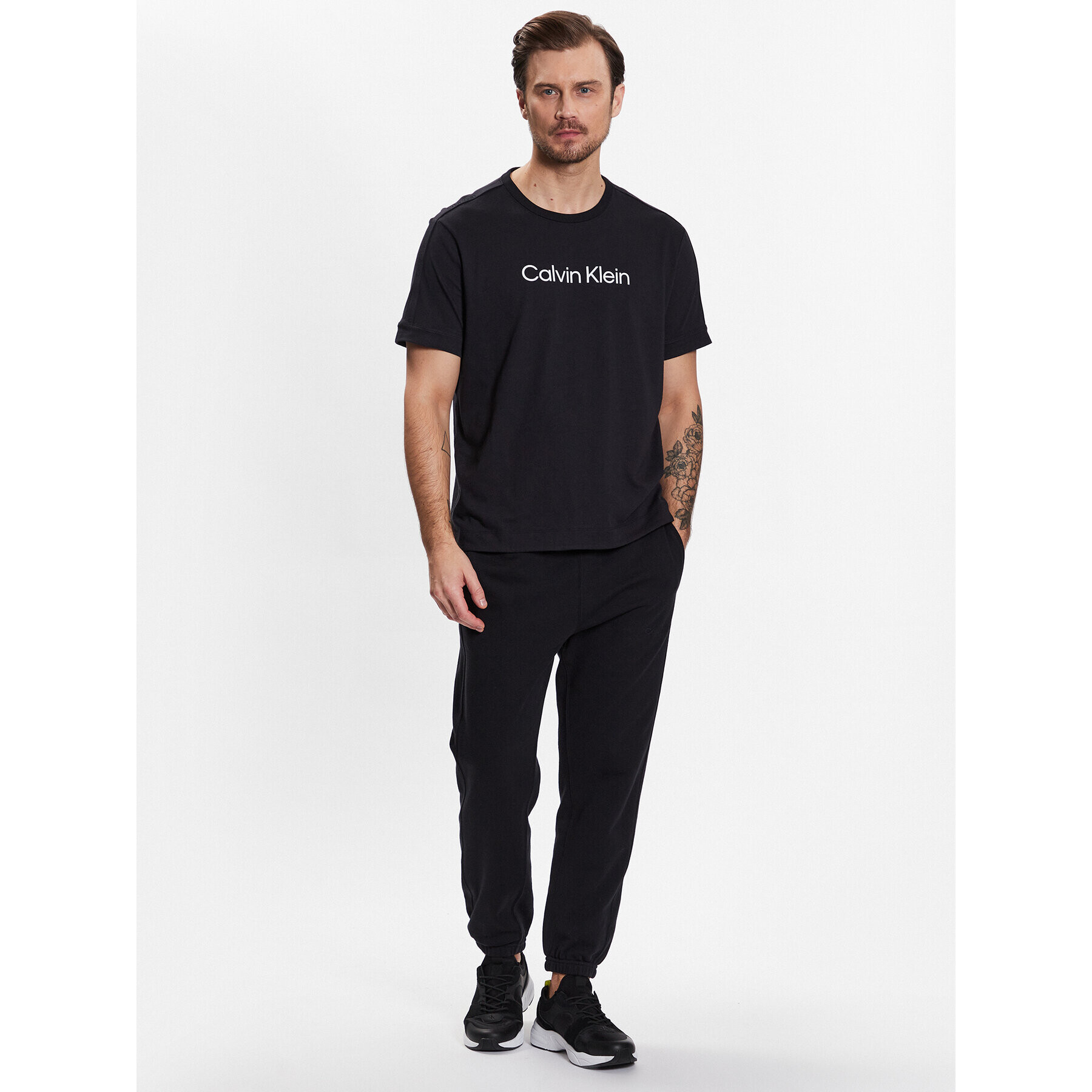 Calvin Klein Performance Тишърт T-Shirt 00GMS3K104 Черен Regular Fit - Pepit.bg