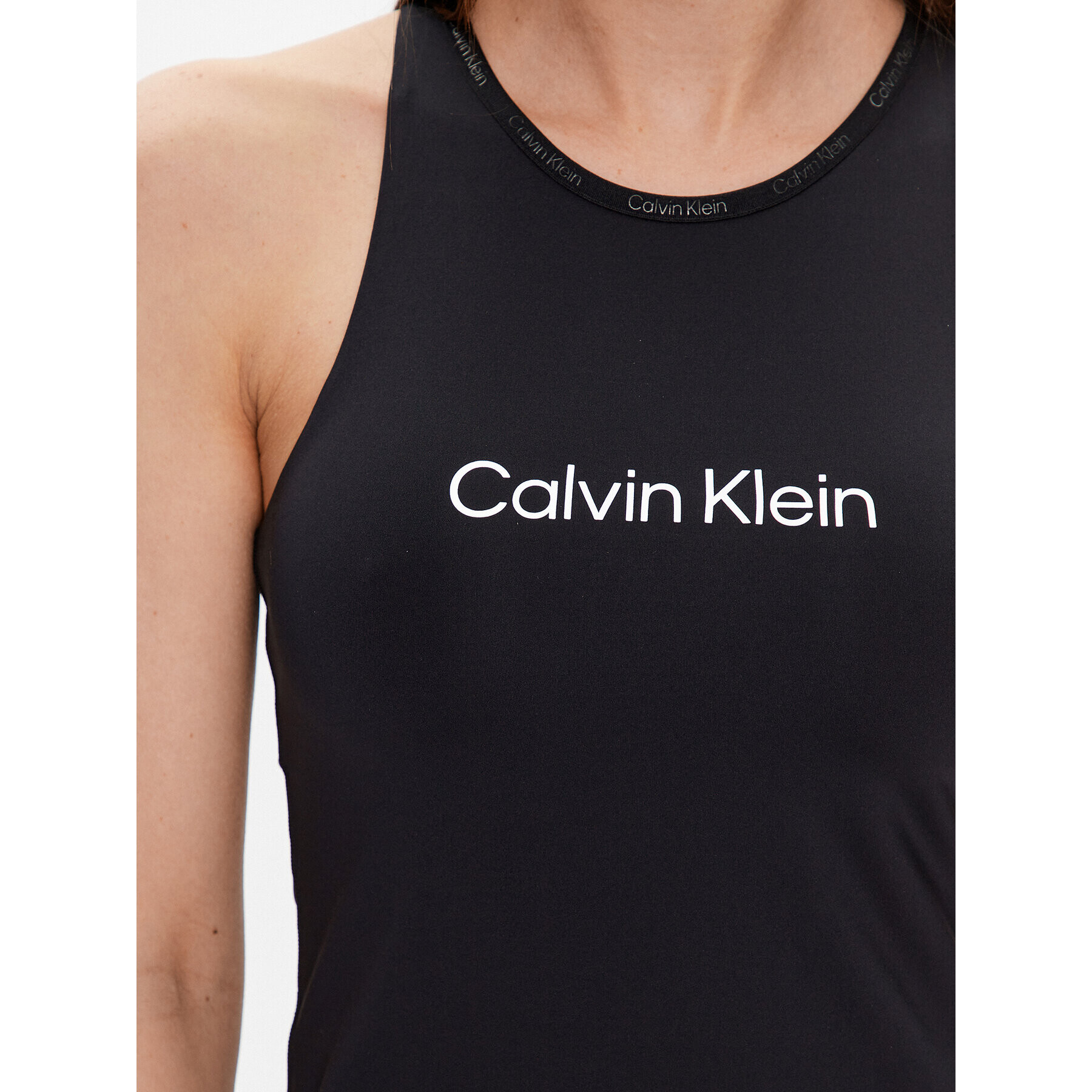 Calvin Klein Performance топ 00GWS3K135 Черен Slim Fit - Pepit.bg