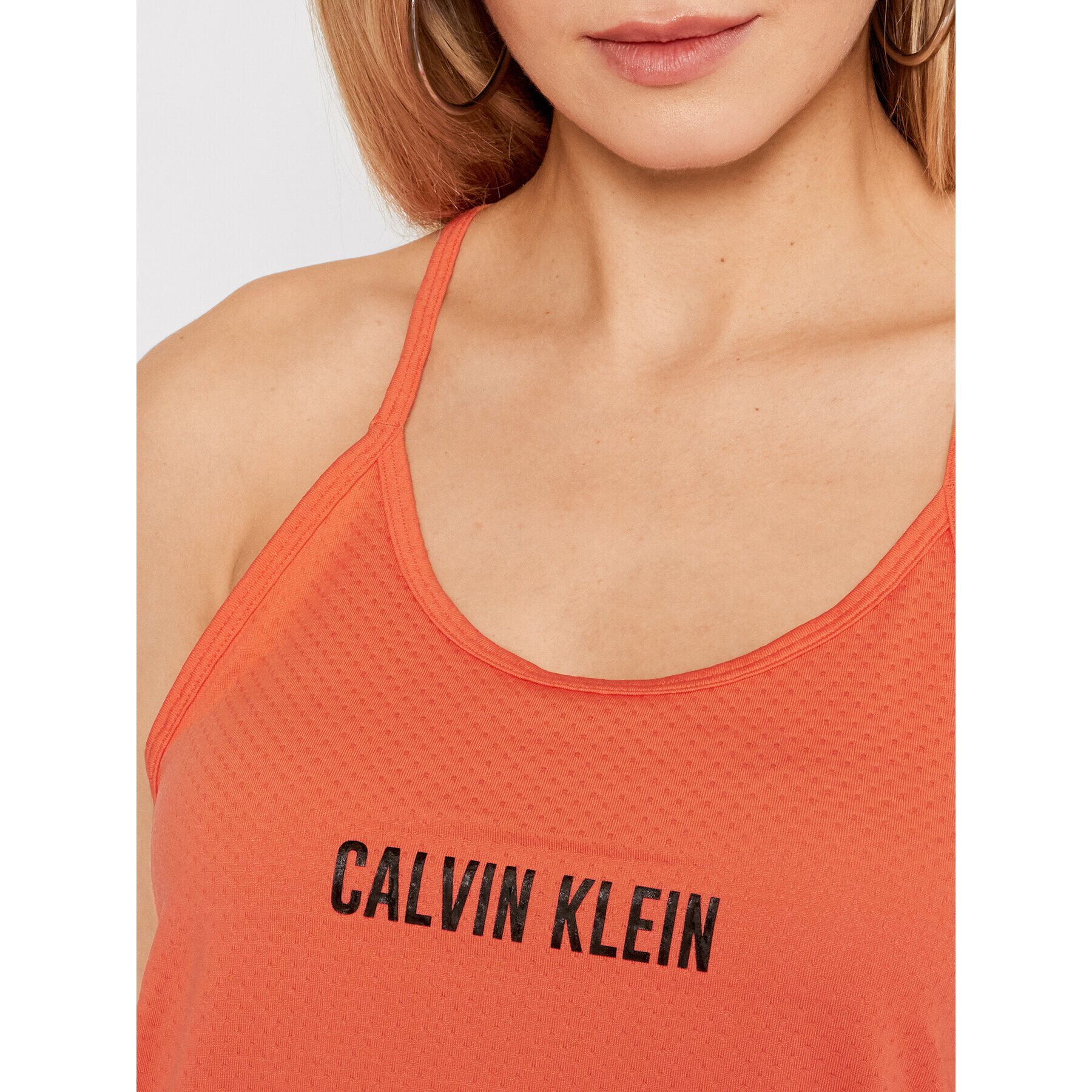 Calvin Klein Performance топ Wo 00GWS1K198 Оранжев Regular Fit - Pepit.bg