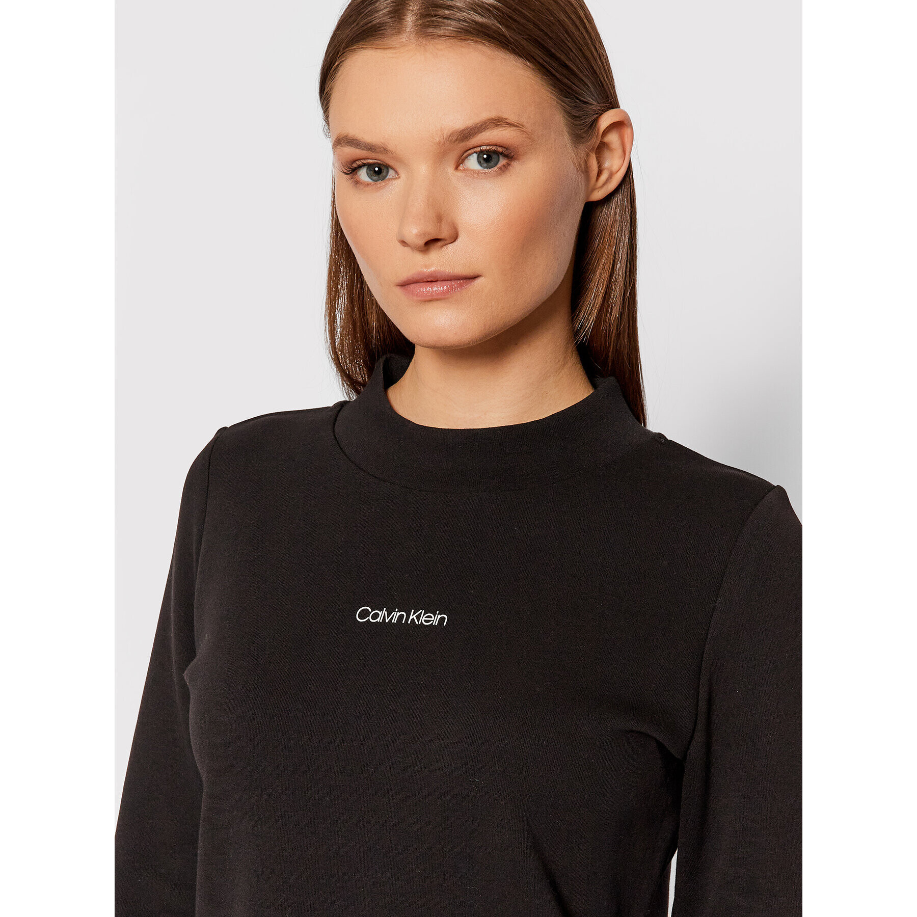 Calvin Klein Плетена рокля K20K203233 Черен Regular Fit - Pepit.bg