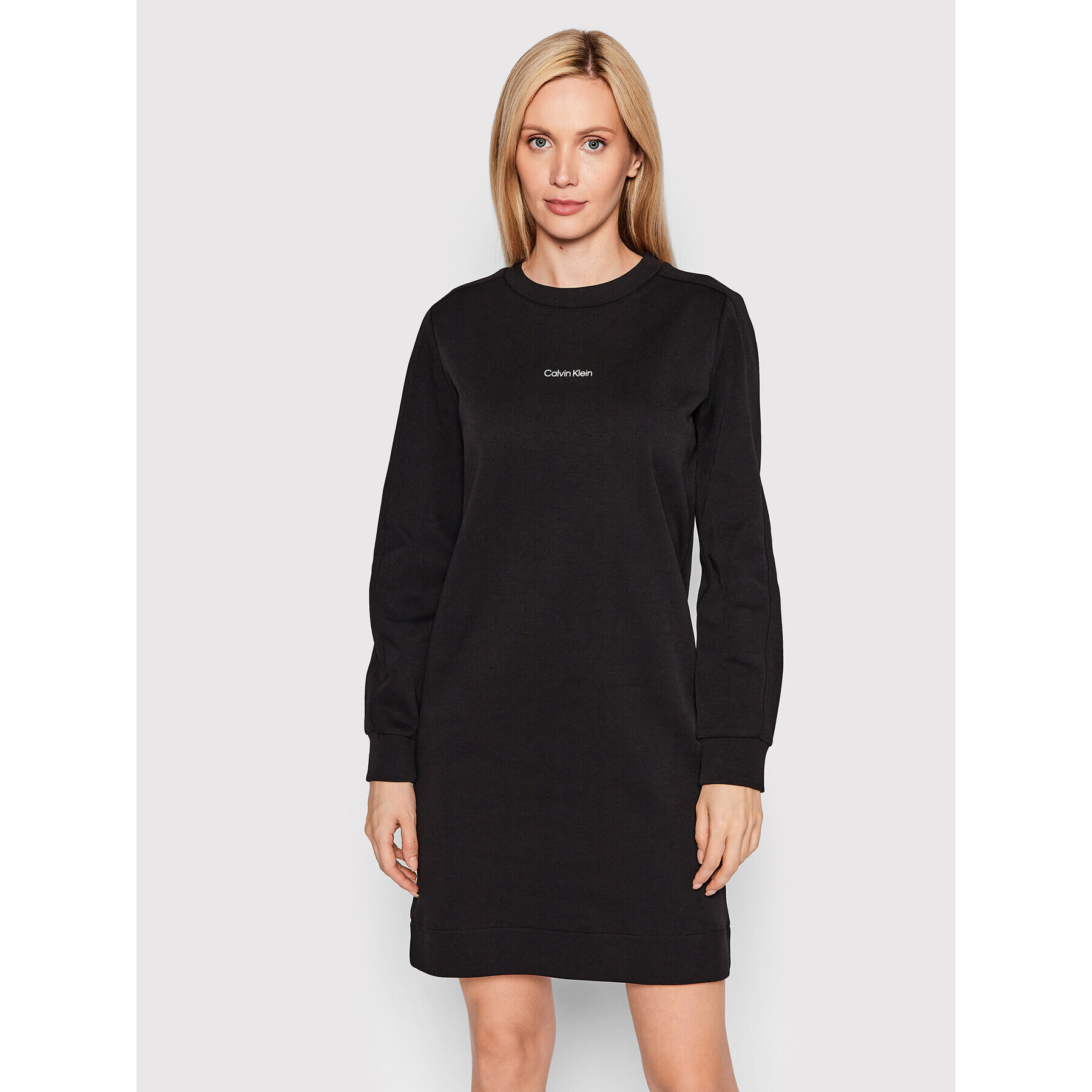 Calvin Klein Плетена рокля K20K204290 Черен Regular Fit - Pepit.bg