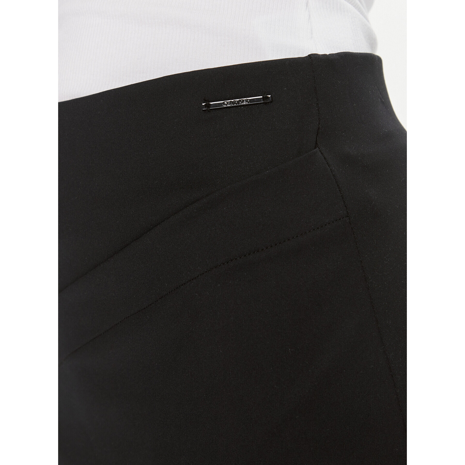 Calvin Klein Пола тип молив Stretch Jersey Midi Skirt K20K206808 Черен Slim Fit - Pepit.bg