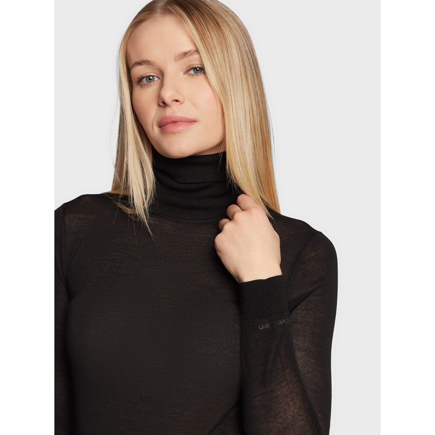 Calvin Klein Поло Extra Fine K20K204770 Черен Slim Fit - Pepit.bg