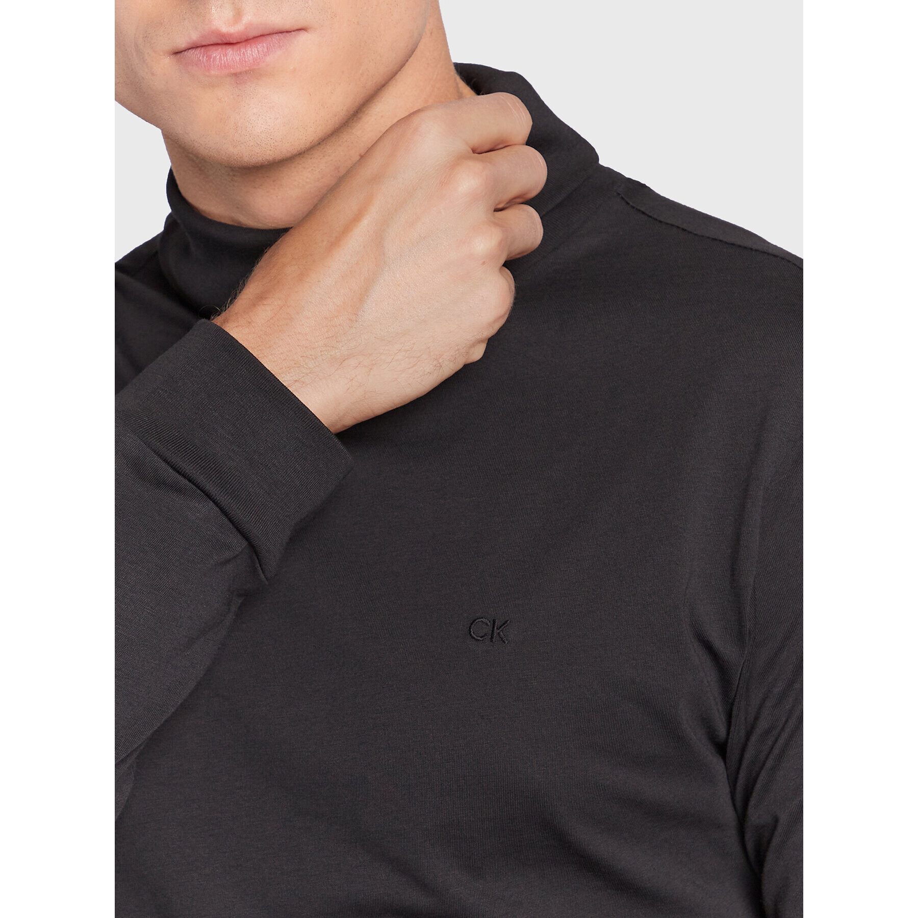Calvin Klein Поло K10K110185 Черен Regular Fit - Pepit.bg