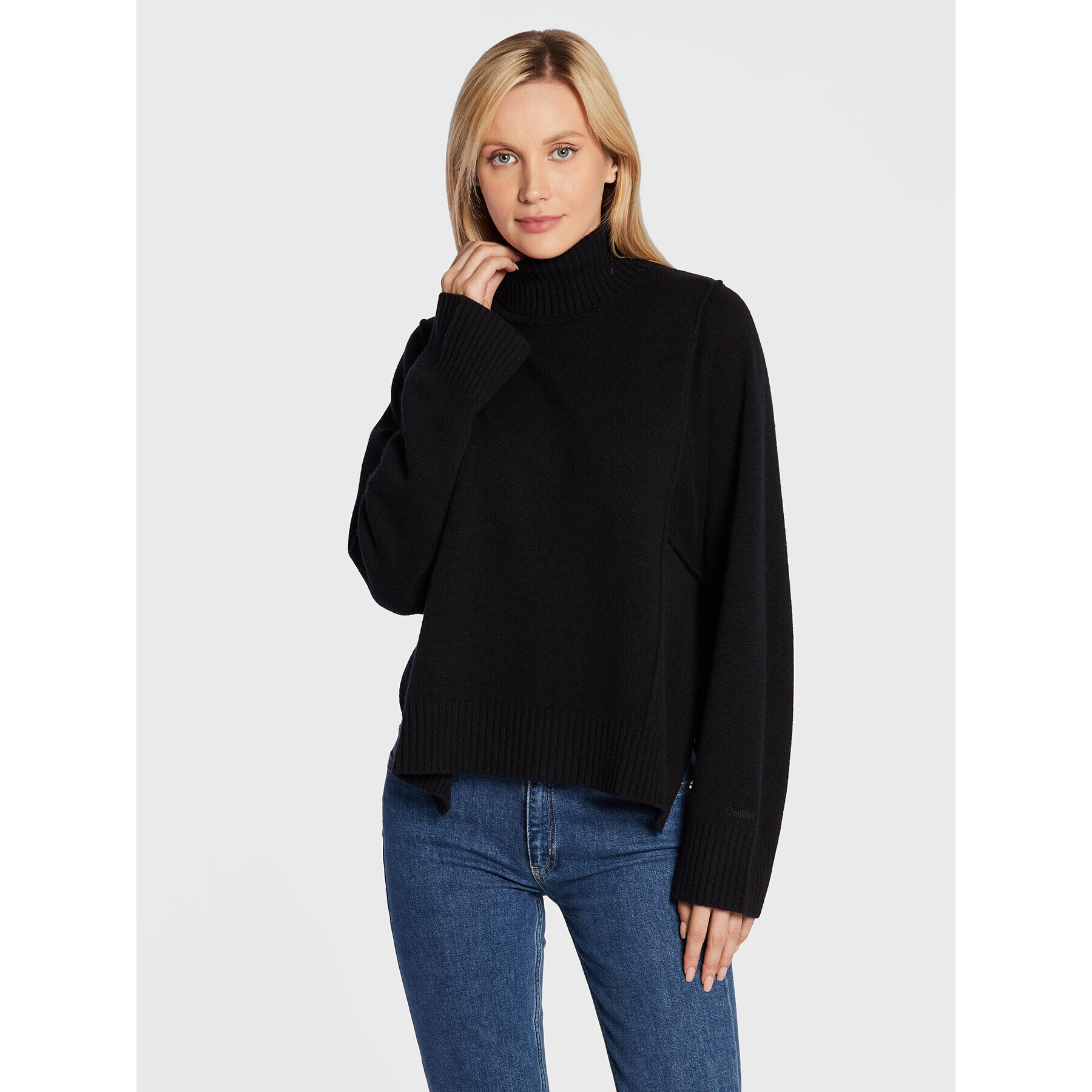 Calvin Klein Поло K20K204779 Черен Relaxed Fit - Pepit.bg