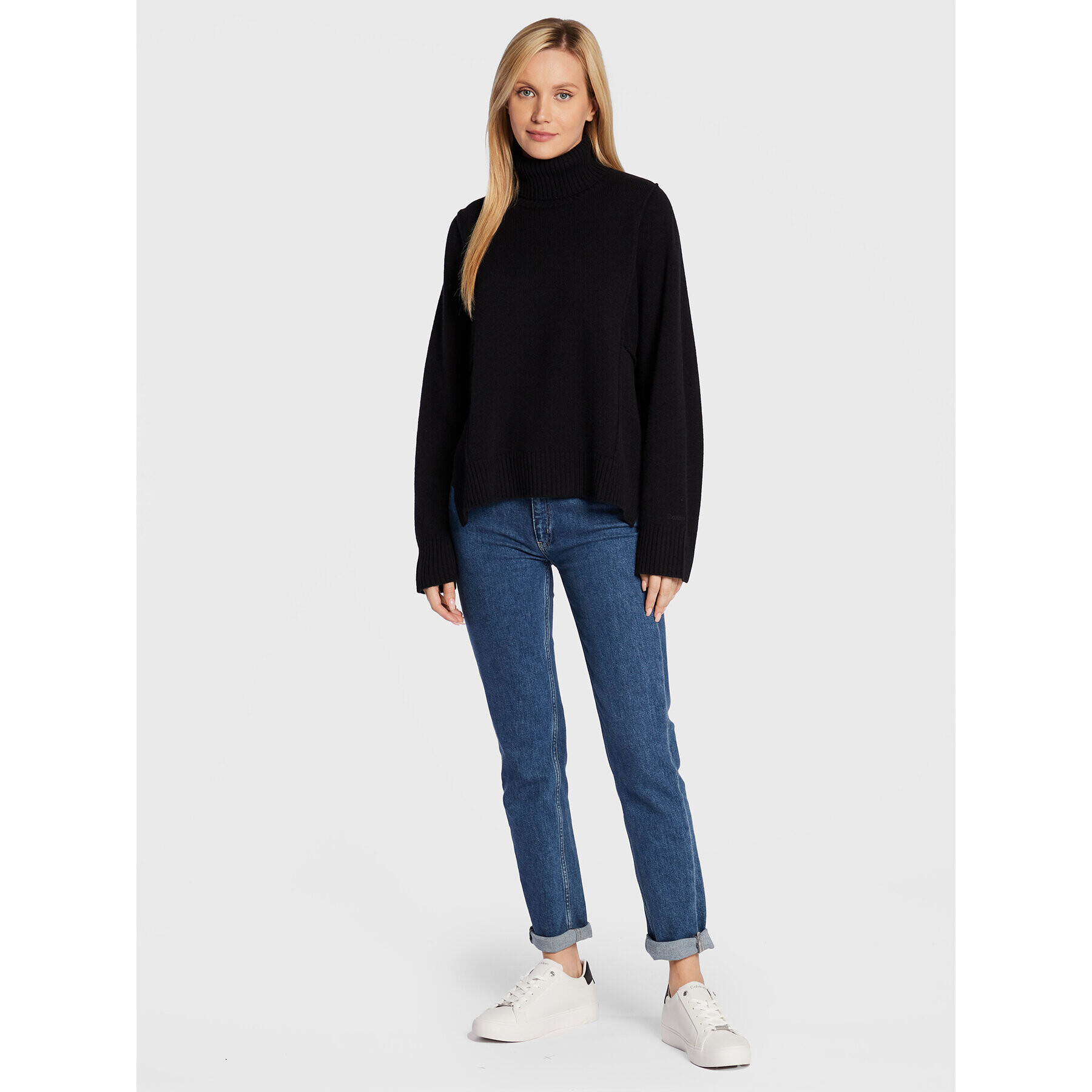 Calvin Klein Поло K20K204779 Черен Relaxed Fit - Pepit.bg