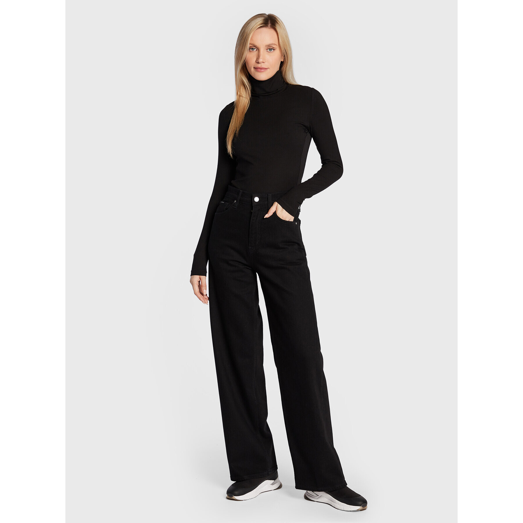 Calvin Klein Поло K20K204827 Черен Slim Fit - Pepit.bg
