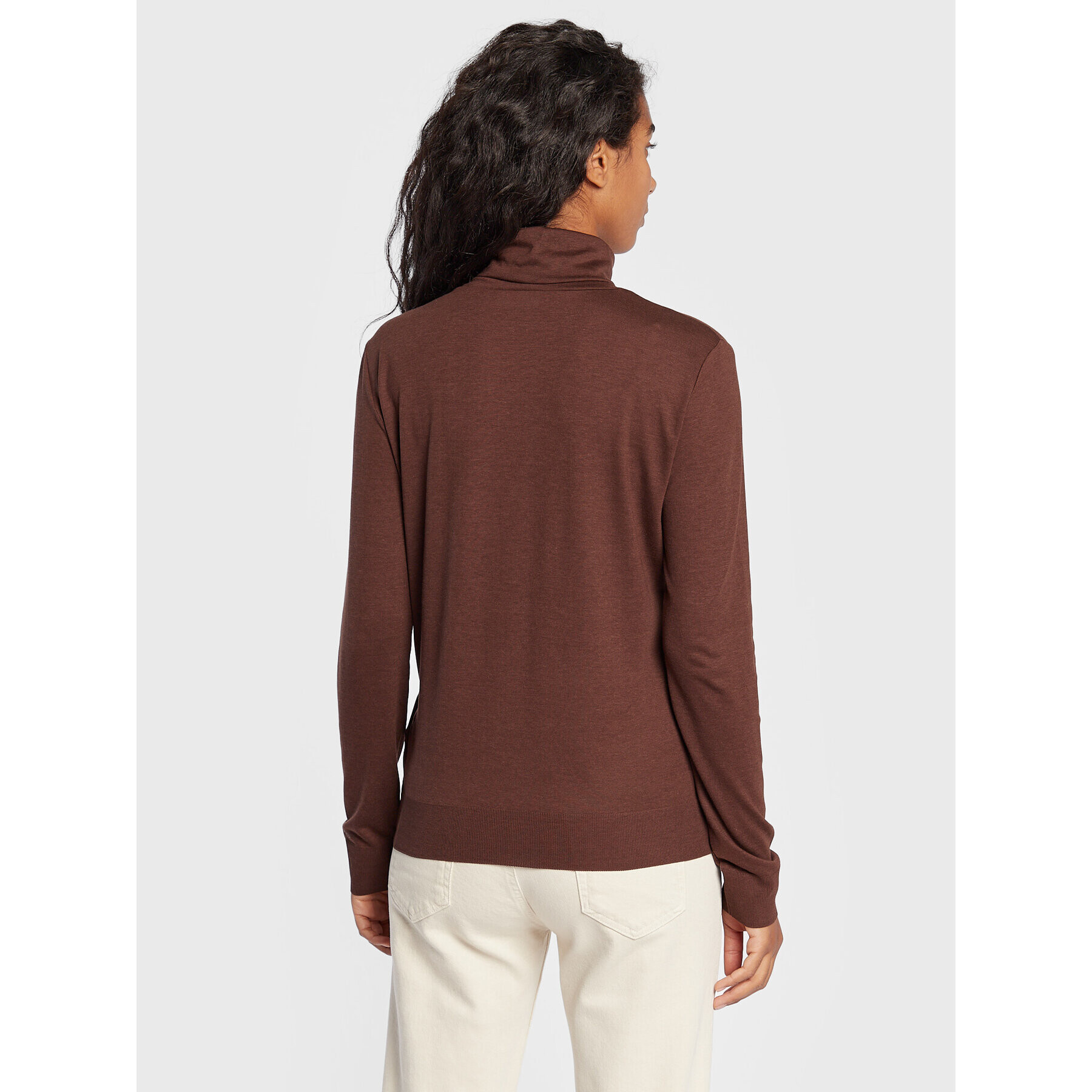 Calvin Klein Поло K20K204829 Кафяв Slim Fit - Pepit.bg