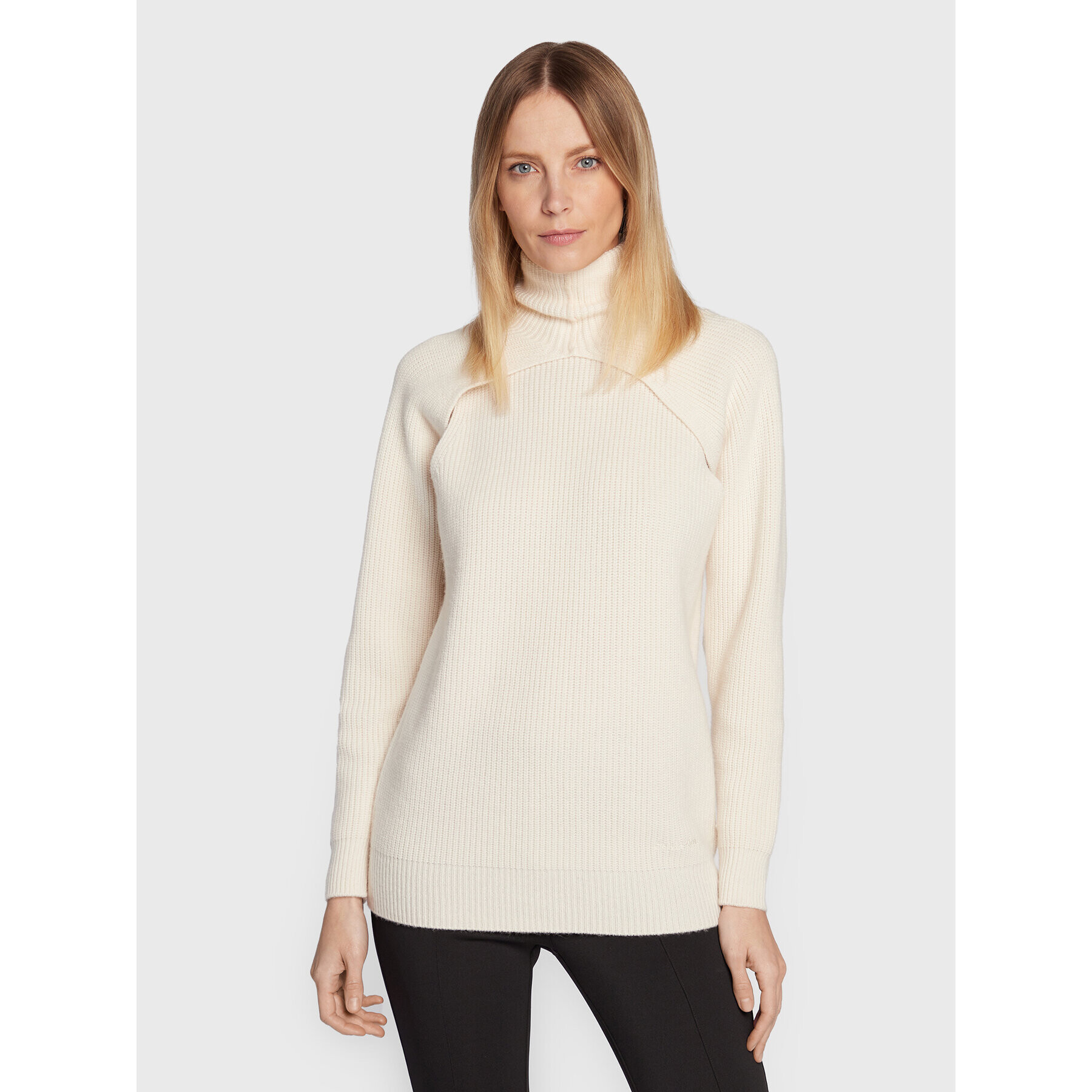 Calvin Klein Поло K20K205092 Екрю Relaxed Fit - Pepit.bg