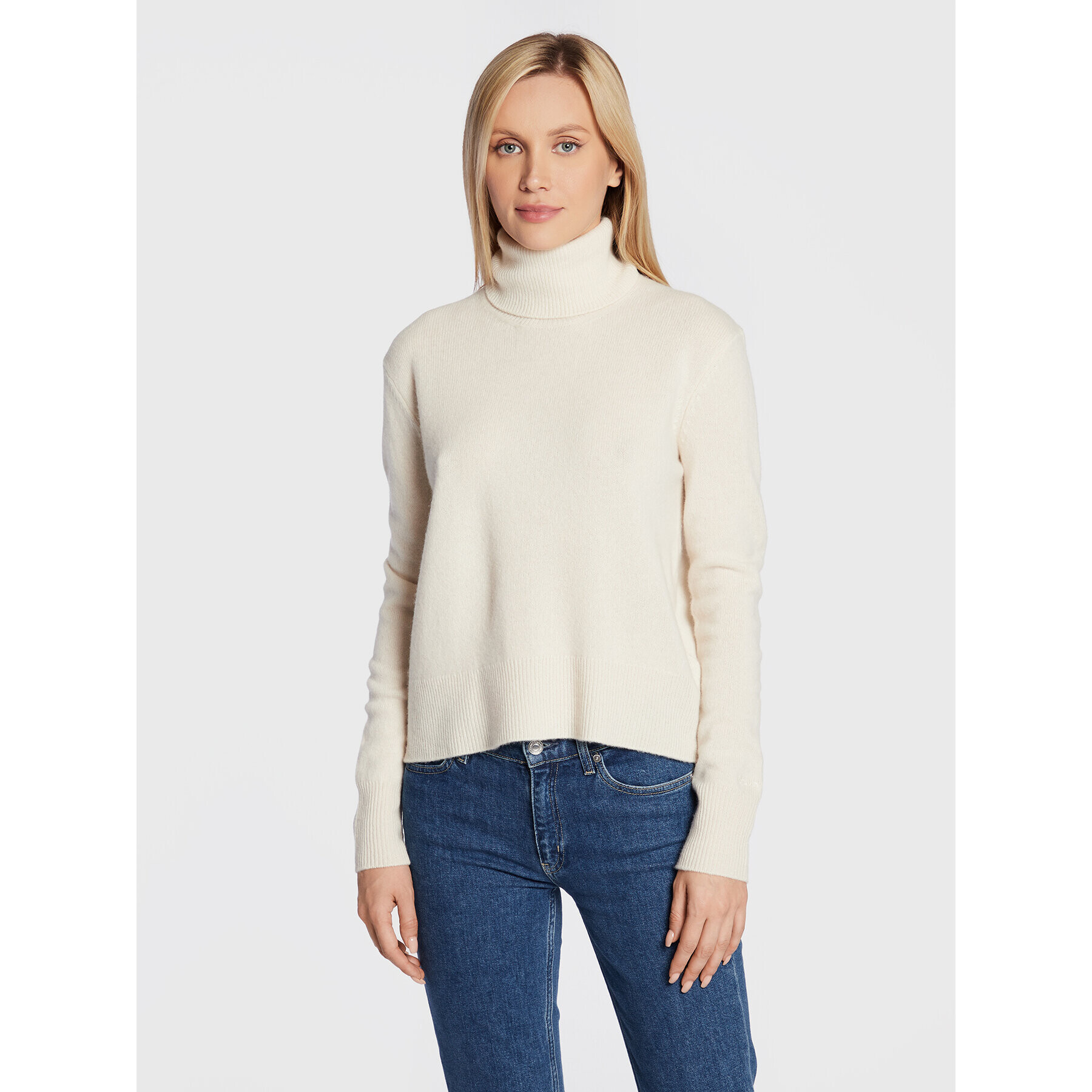 Calvin Klein Поло K20K205419 Бежов Regular Fit - Pepit.bg