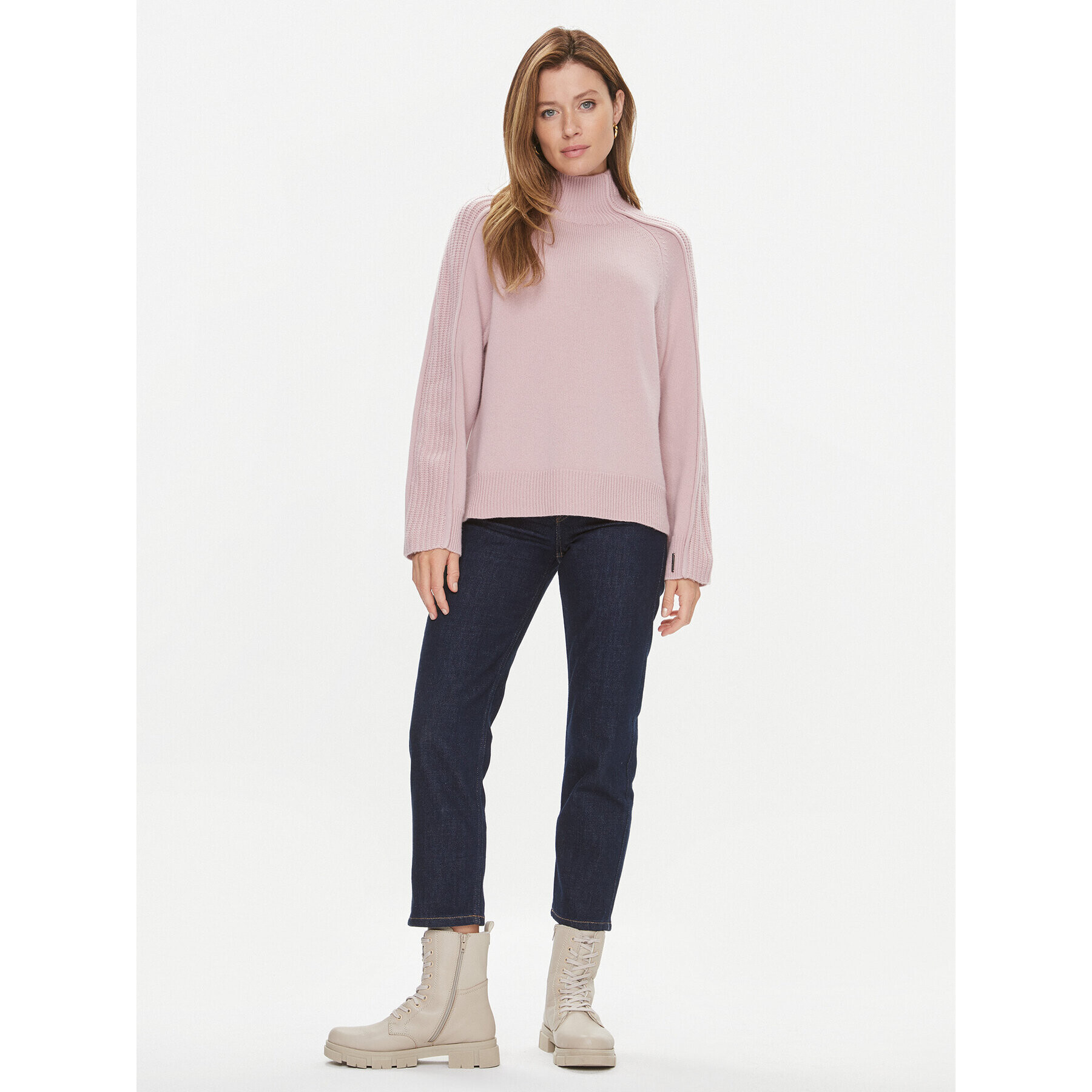 Calvin Klein Поло K20K205985 Розов Relaxed Fit - Pepit.bg