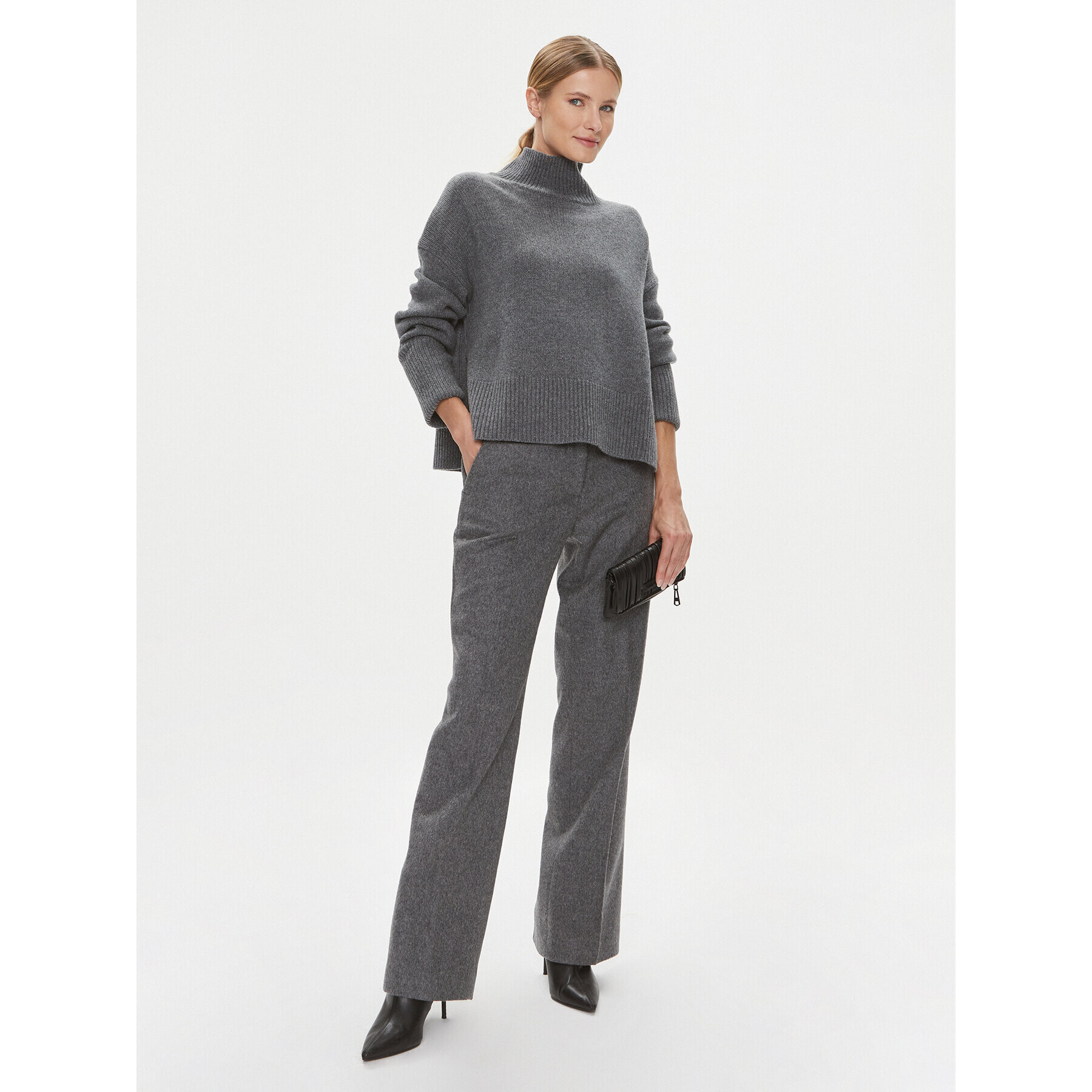 Calvin Klein Поло K20K206005 Сив Relaxed Fit - Pepit.bg