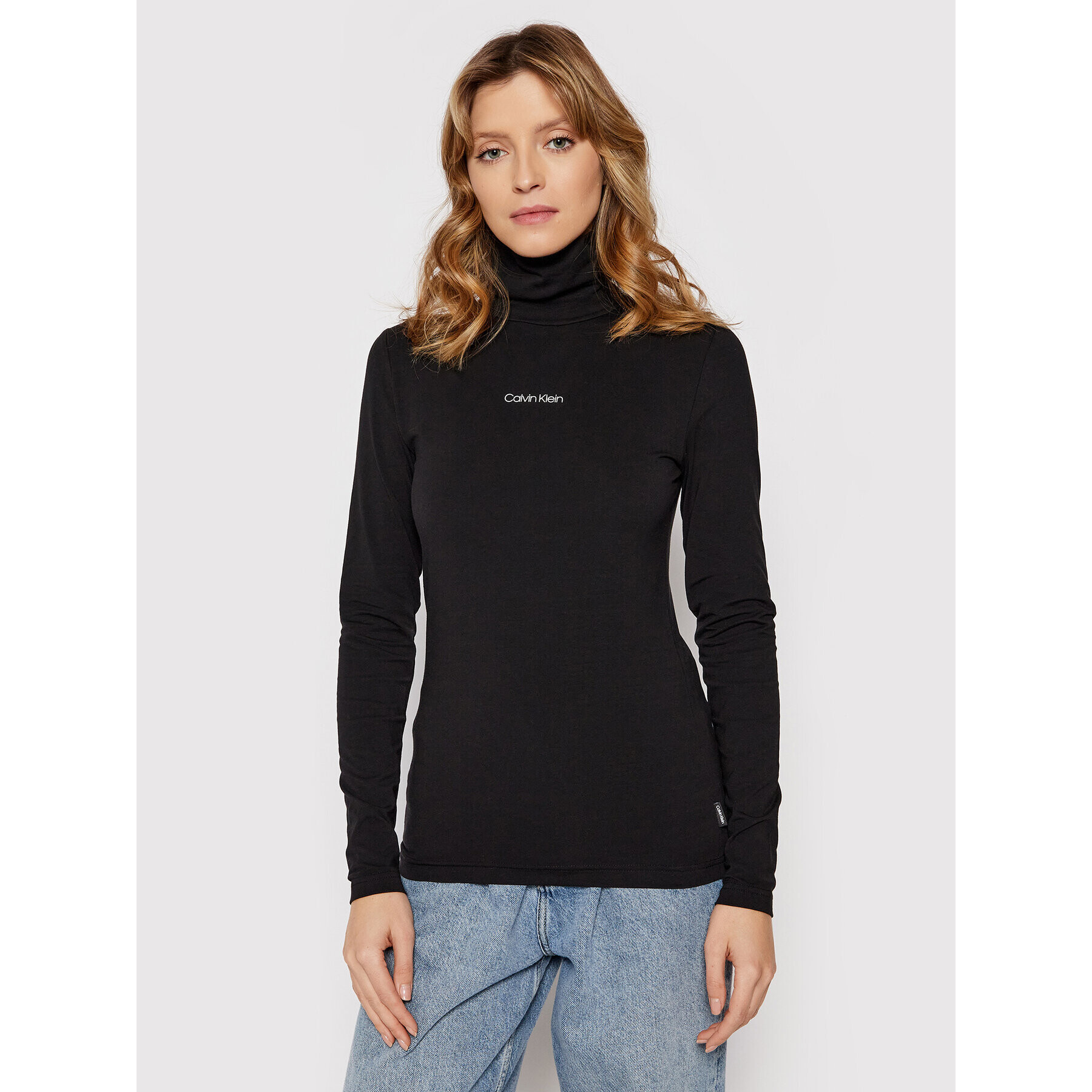 Calvin Klein Поло Mini K20K203187 Черен Slim Fit - Pepit.bg