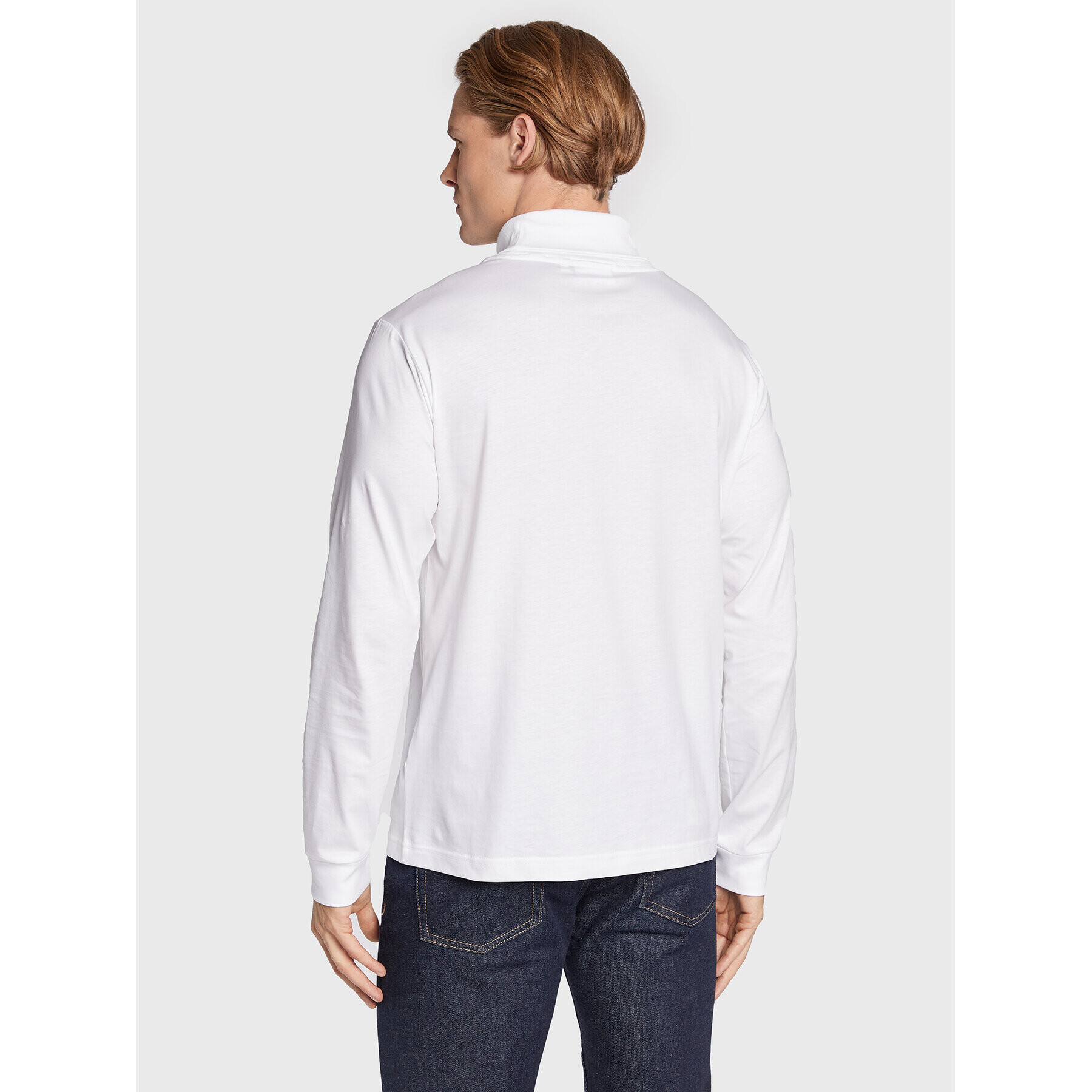 Calvin Klein Поло Smooth K10K110185 Бял Regular Fit - Pepit.bg
