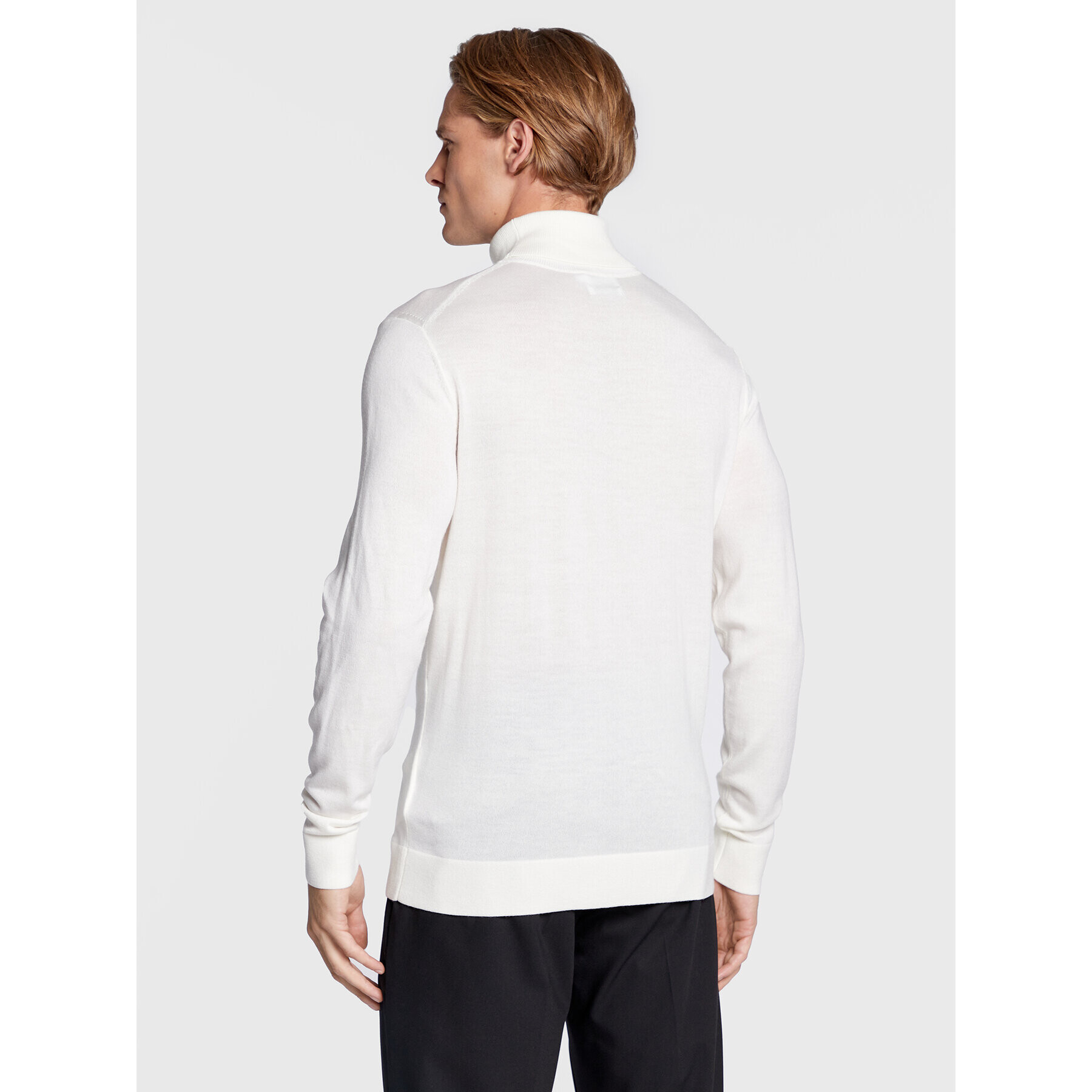 Calvin Klein Поло Superior K10K110420 Бял Slim Fit - Pepit.bg