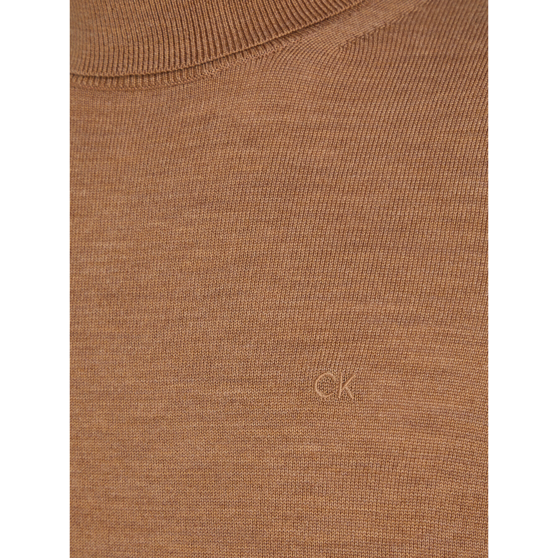 Calvin Klein Поло Superior K10K110420 Кафяв Slim Fit - Pepit.bg