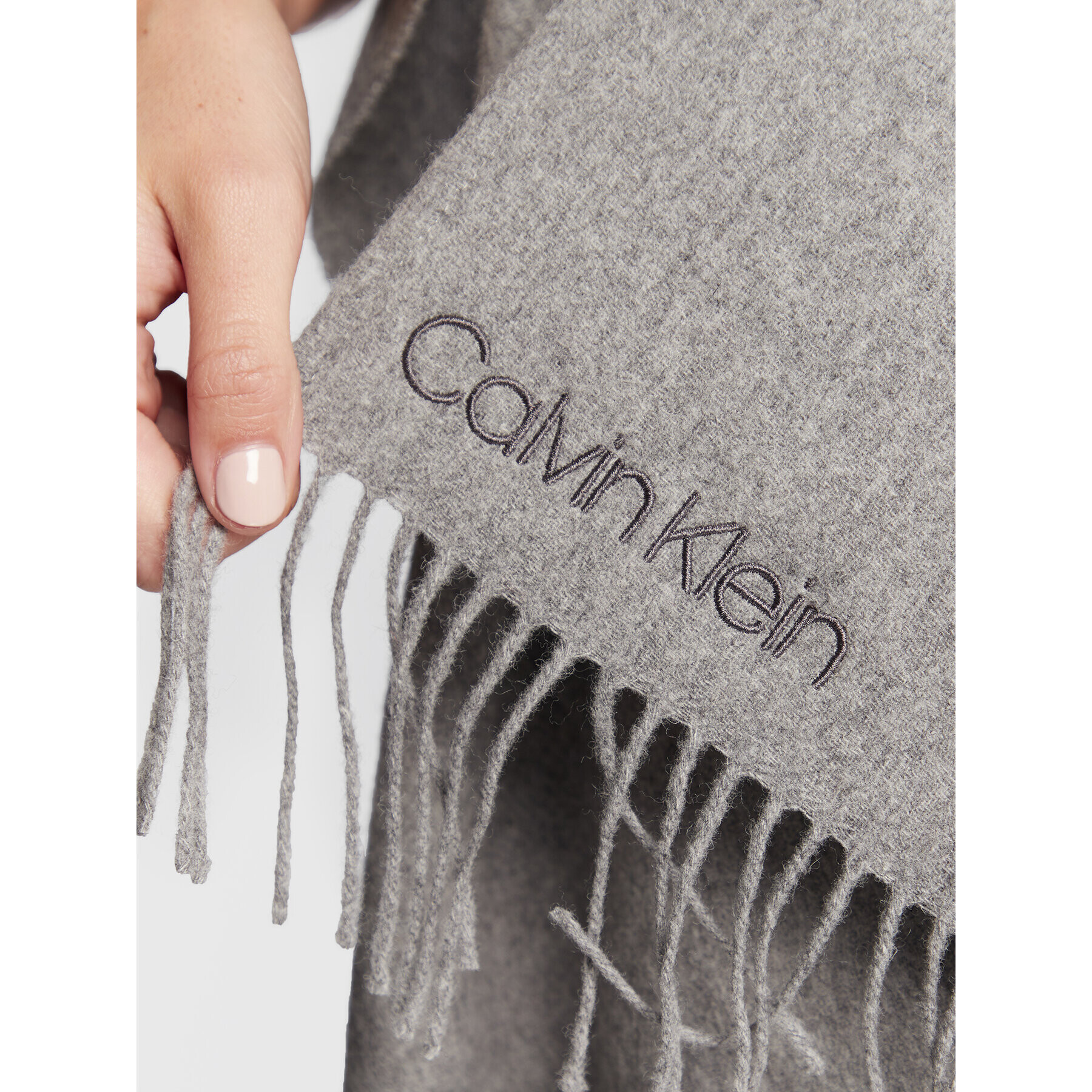 Calvin Klein Пончо Neutral K60K609955 Сив - Pepit.bg