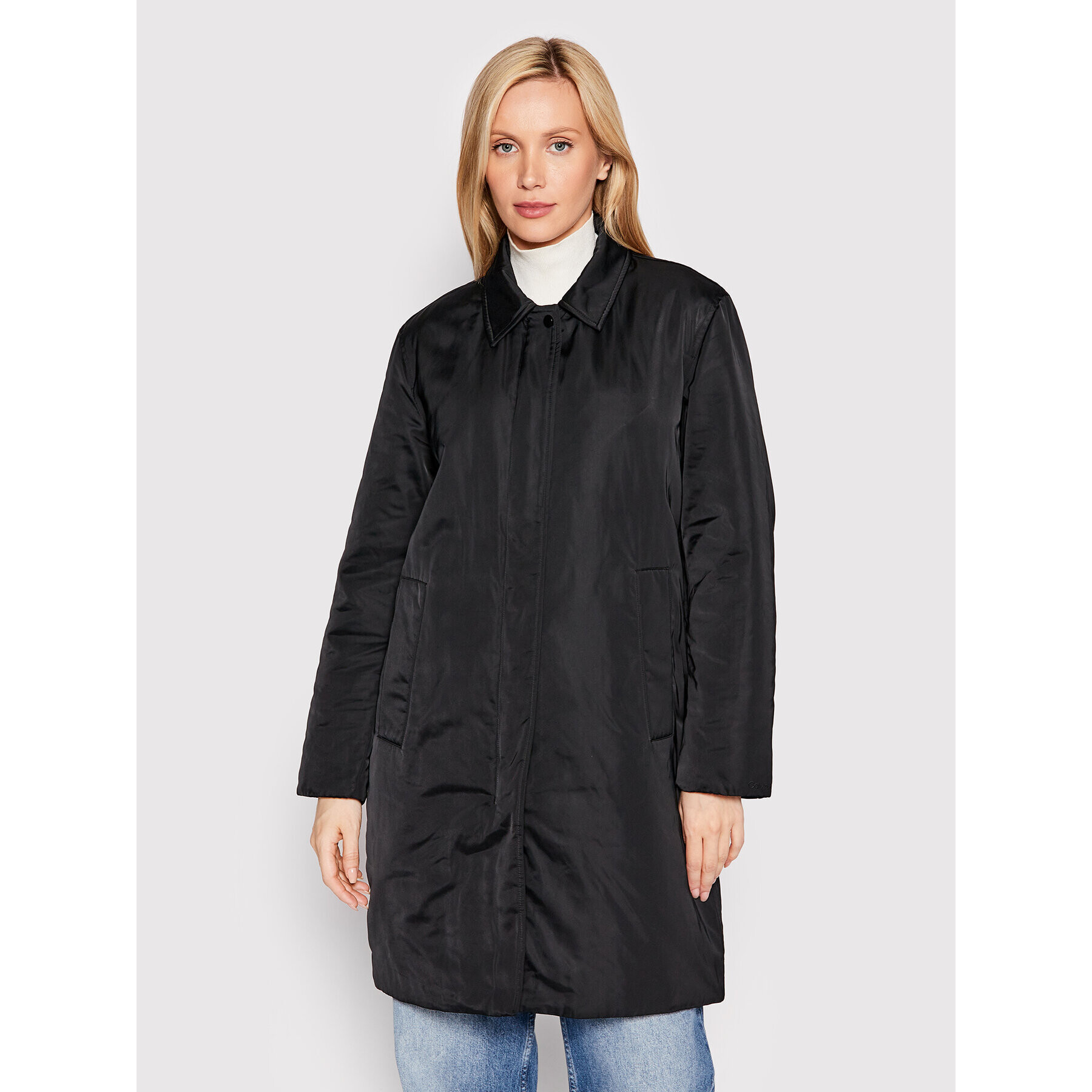 Calvin Klein Преходно палто K20K204166 Черен Regular Fit - Pepit.bg