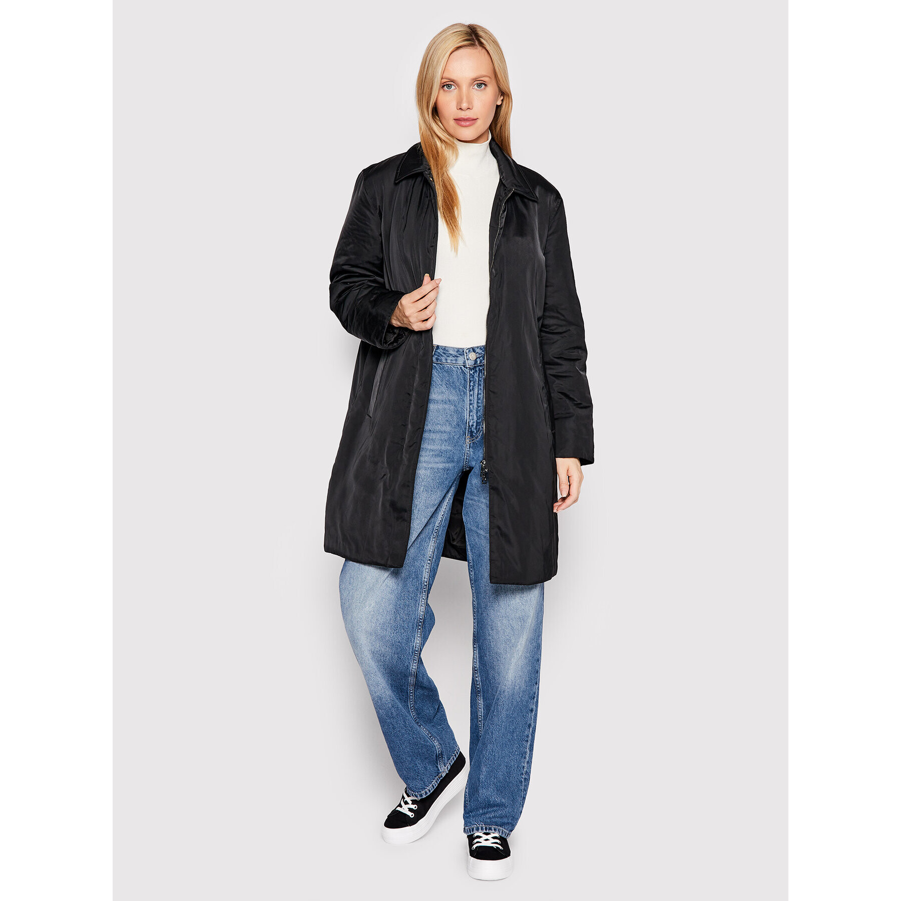 Calvin Klein Преходно палто K20K204166 Черен Regular Fit - Pepit.bg