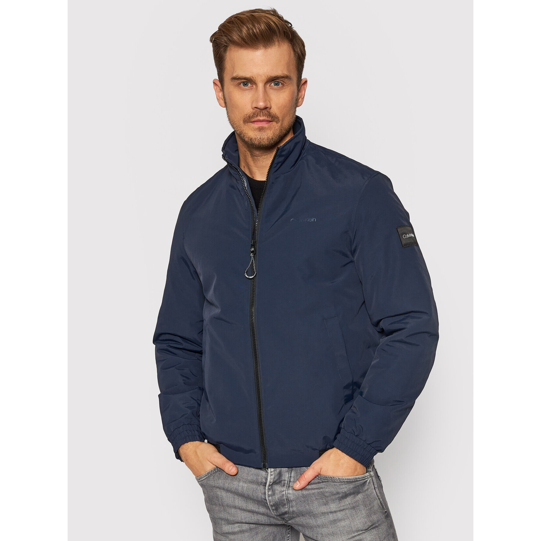 Calvin Klein Преходно яке Essential Blouson K10K107962 Тъмносин Regular Fit - Pepit.bg