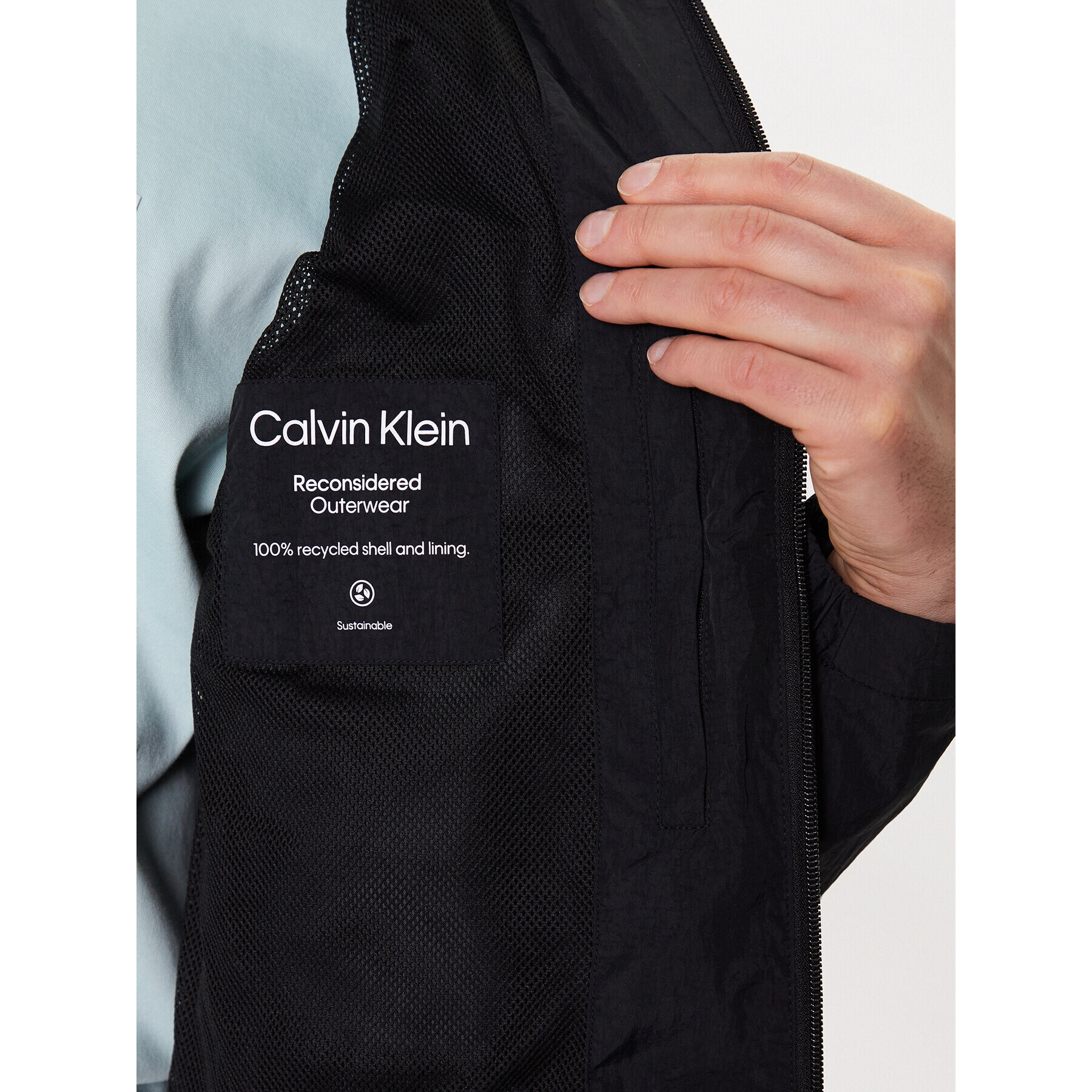 Calvin Klein Преходно яке K10K111441 Черен Regular Fit - Pepit.bg