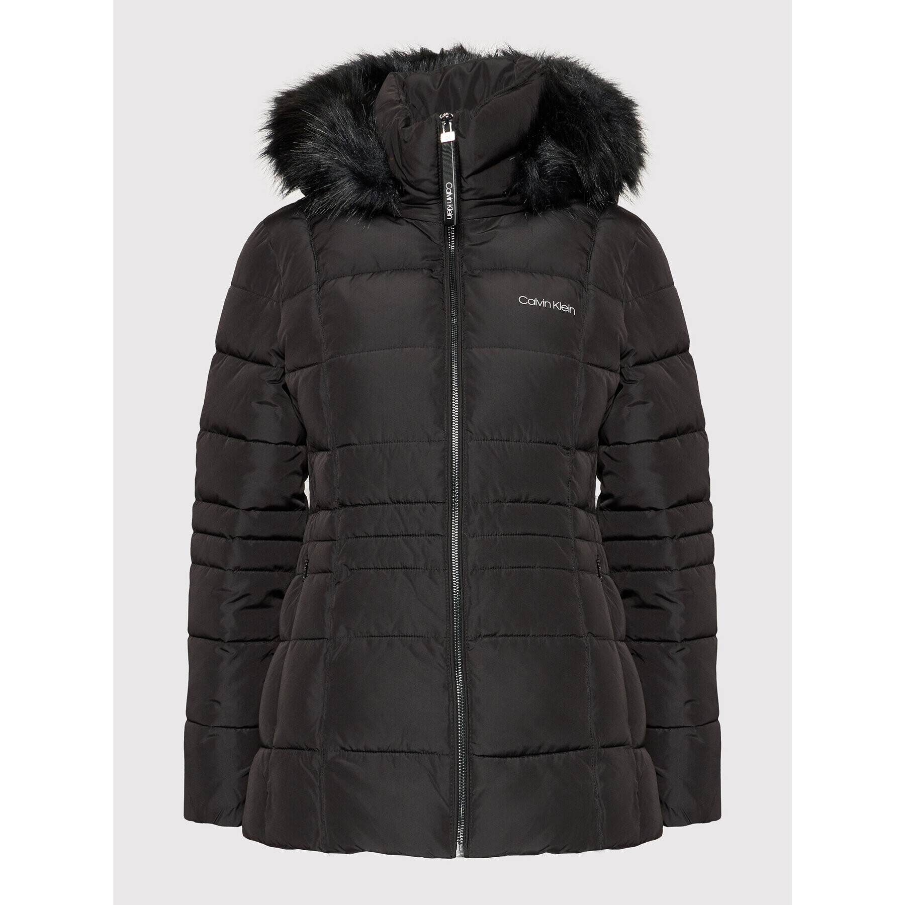 Calvin Klein Пухено яке Essential K20K203129 Черен Regular Fit - Pepit.bg