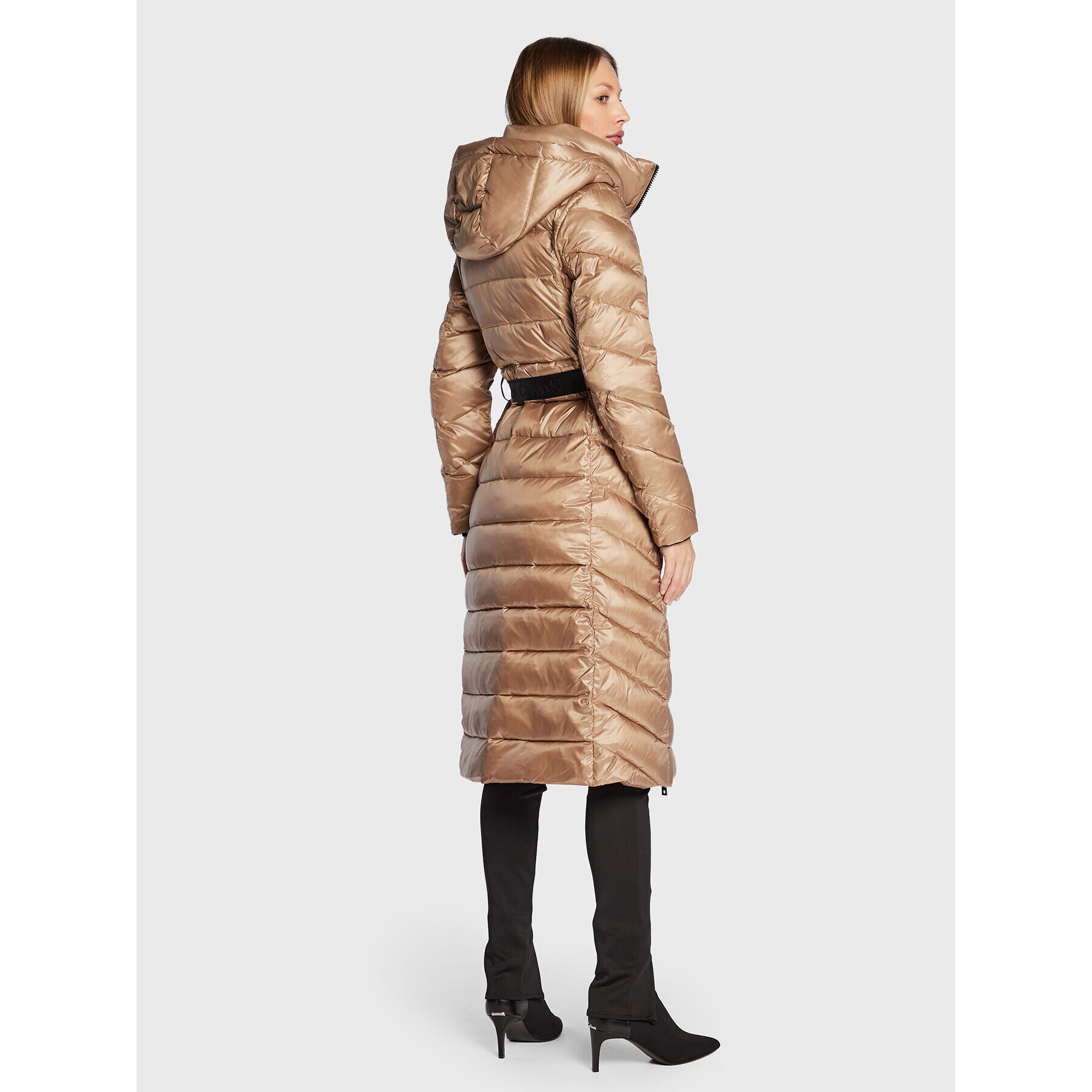 Calvin Klein Пухено яке Essential K20K204699 Кафяв Regular Fit - Pepit.bg