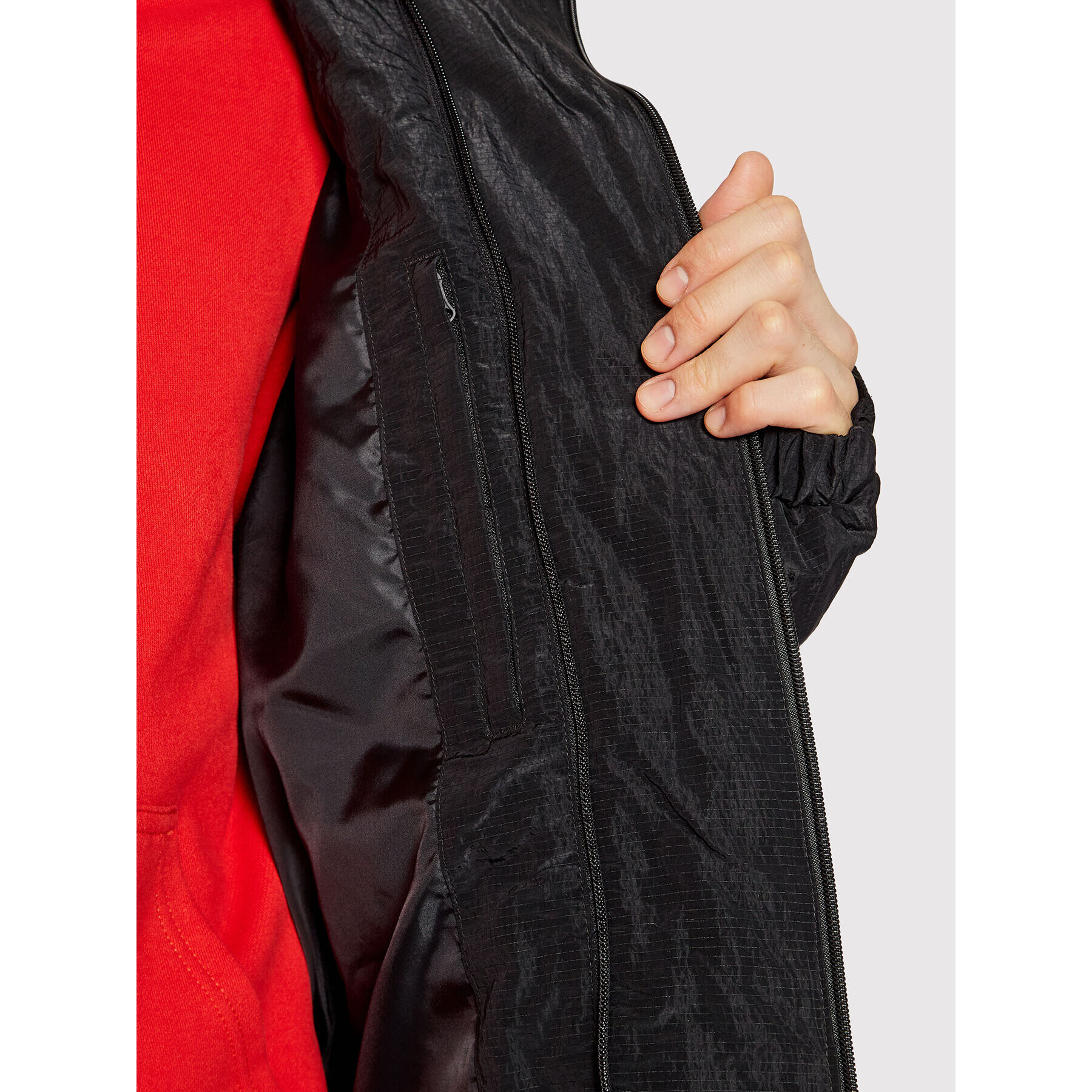 Calvin Klein Пухено яке High Shine K10K107931 Черен Regular Fit - Pepit.bg