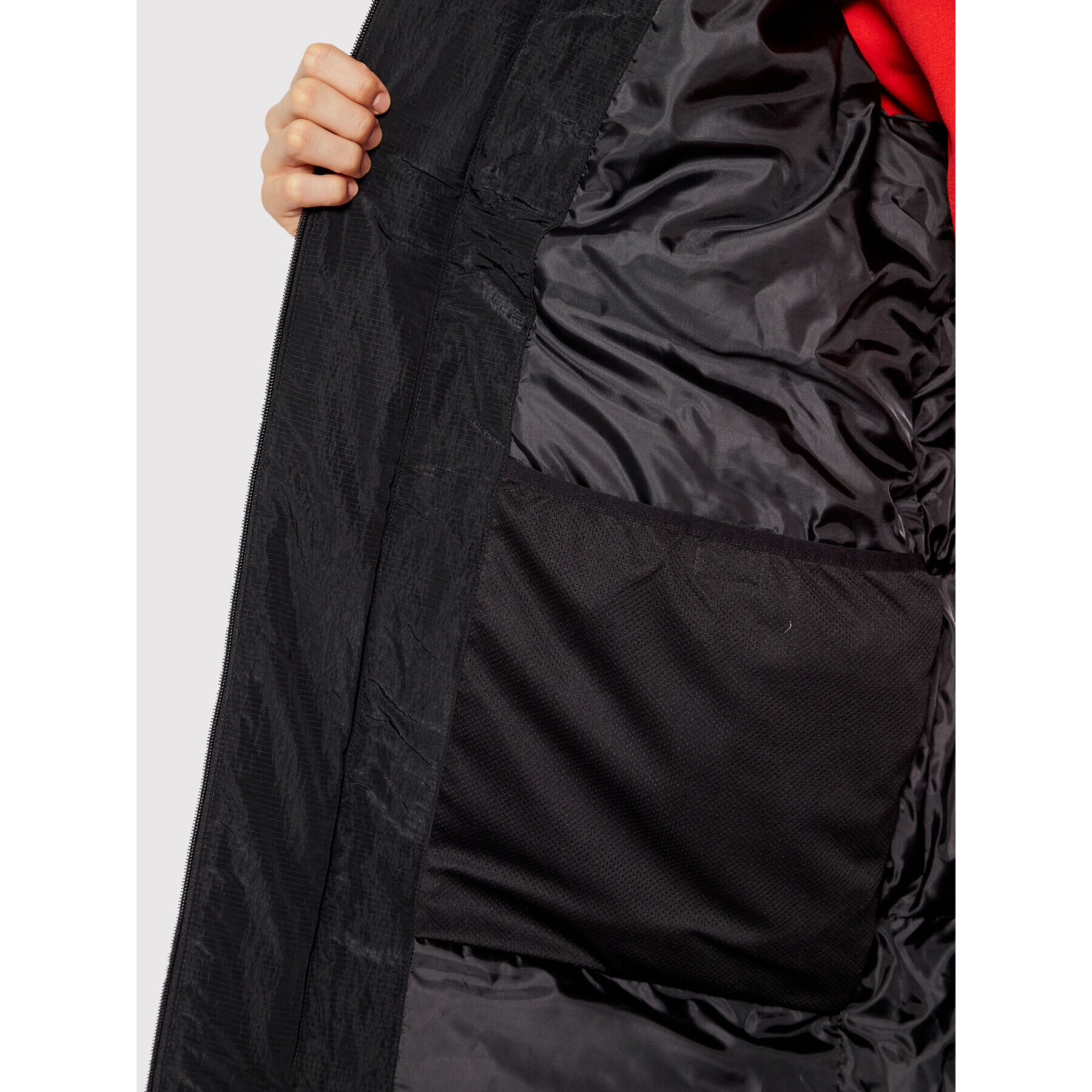 Calvin Klein Пухено яке High Shine K10K107931 Черен Regular Fit - Pepit.bg