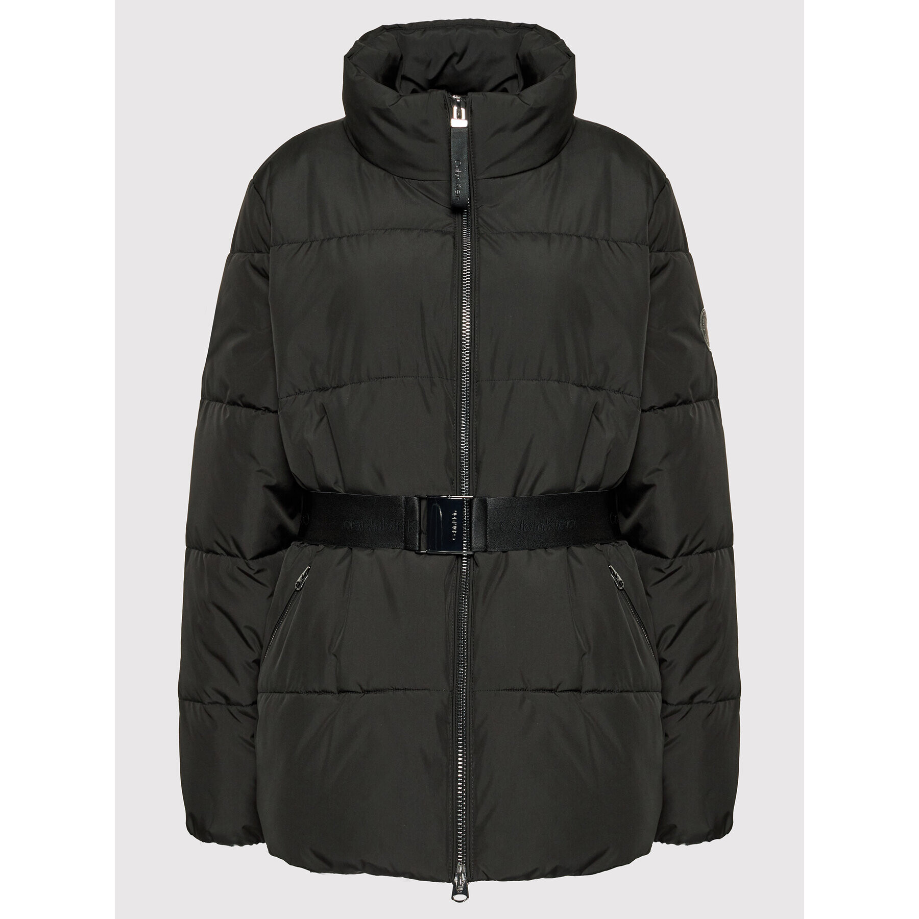 Calvin Klein Curve Пухено яке Inclusive K20K203715 Черен Regular Fit - Pepit.bg