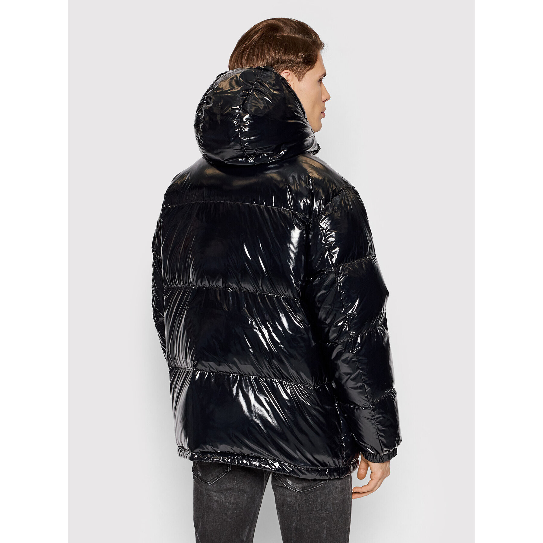 Calvin Klein Пухено яке K10K108228 Черен Regular Fit - Pepit.bg