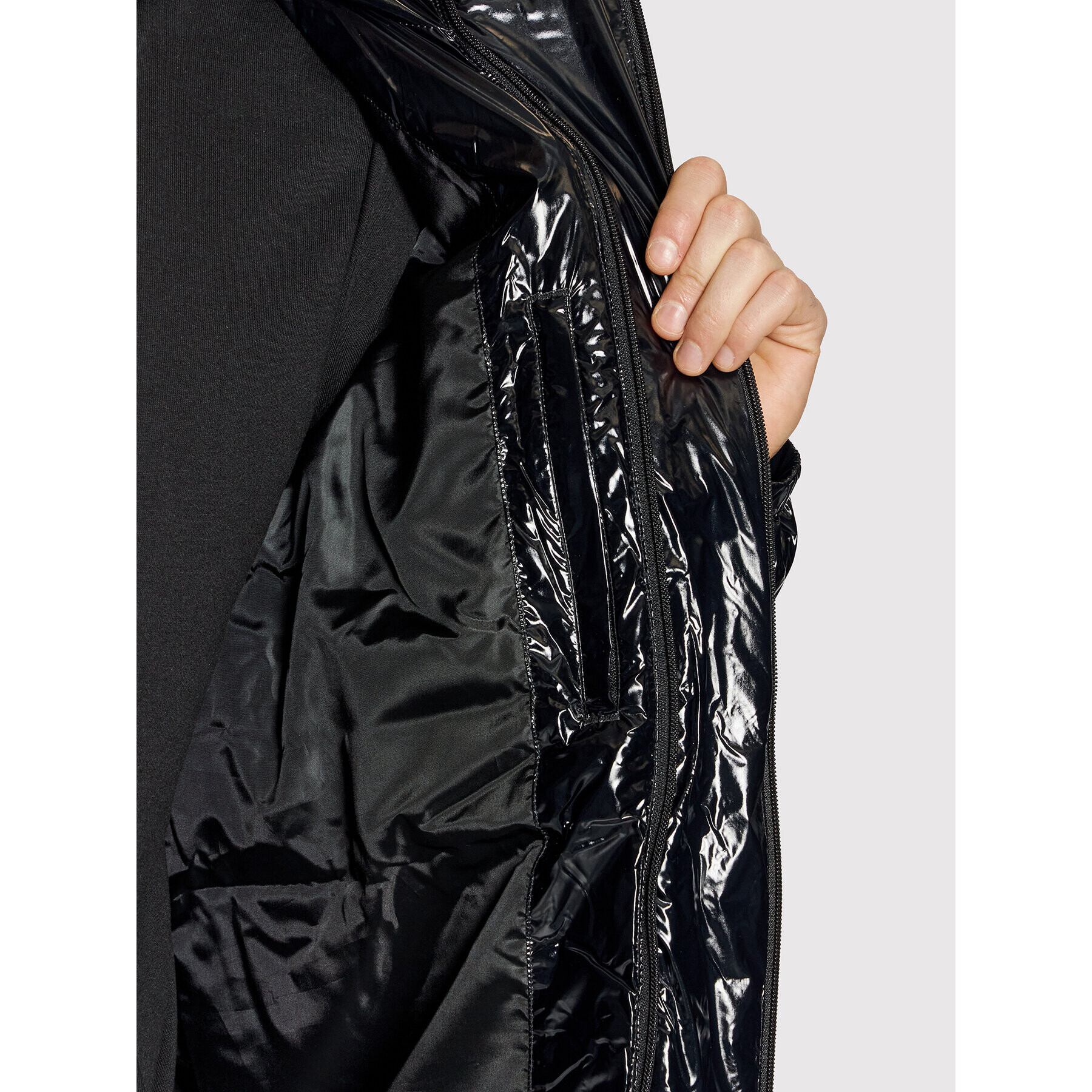 Calvin Klein Пухено яке K10K108228 Черен Regular Fit - Pepit.bg