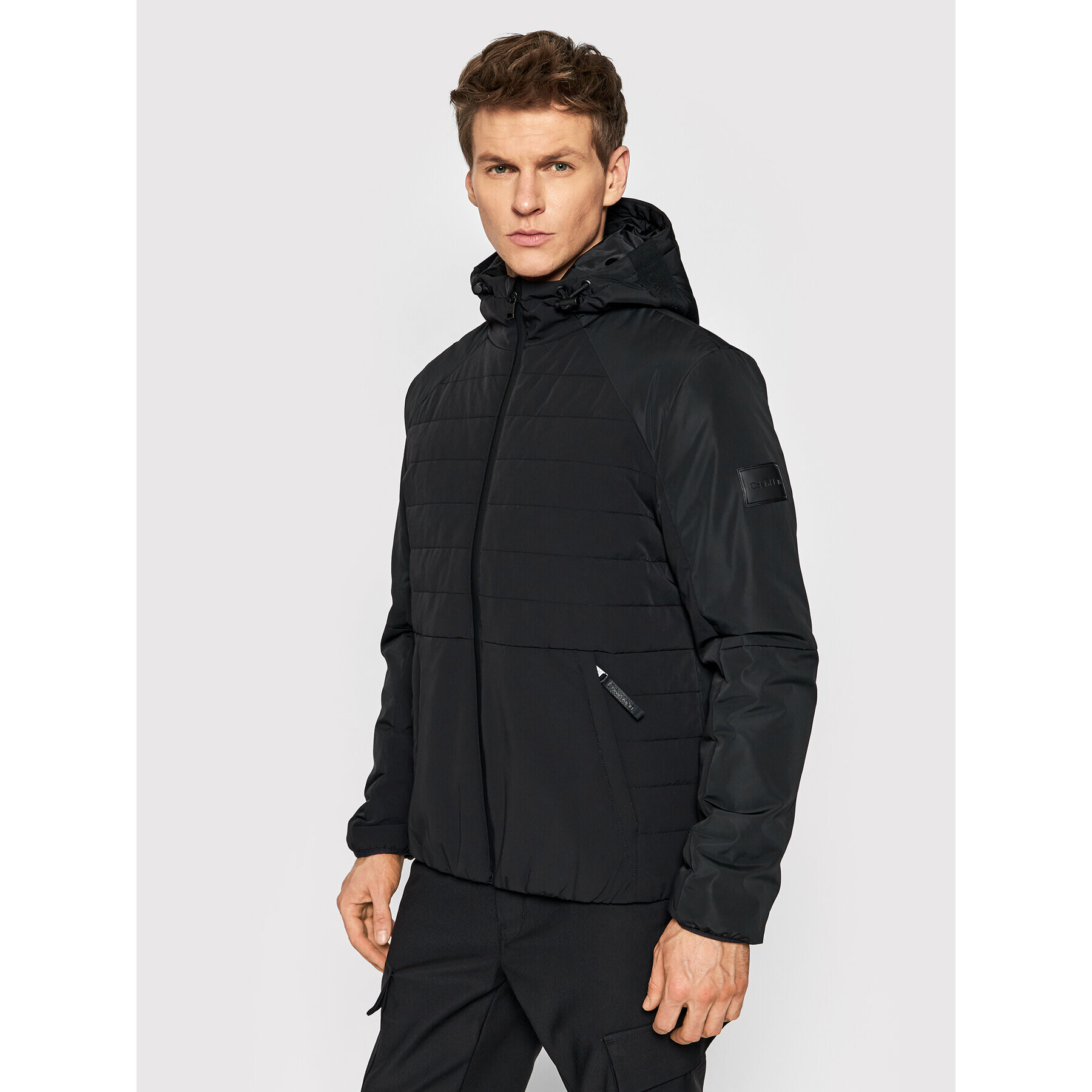 Calvin Klein Пухено яке K10K109420 Черен Regular Fit - Pepit.bg