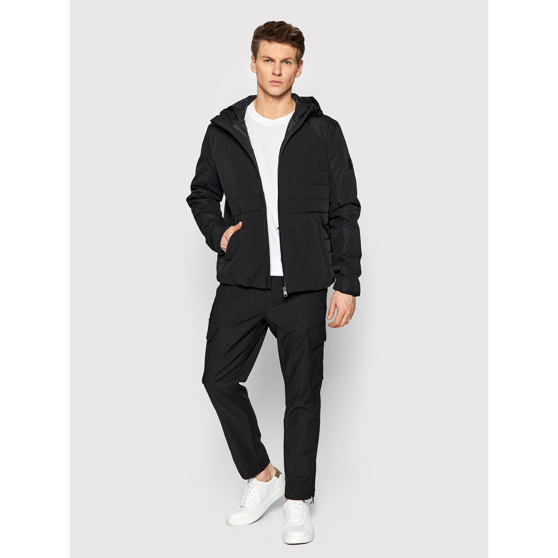 Calvin Klein Пухено яке K10K109420 Черен Regular Fit - Pepit.bg