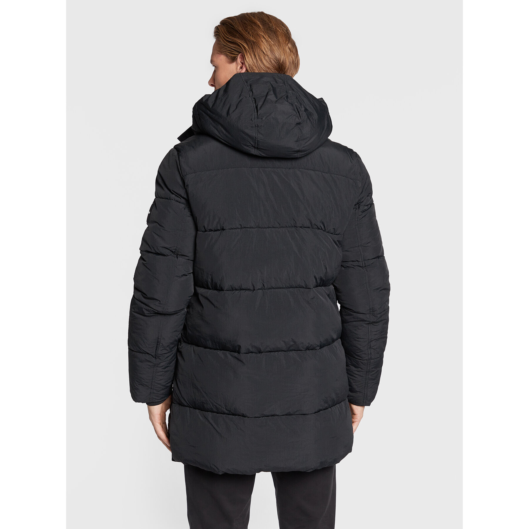Calvin Klein Пухено яке K10K110335 Черен Regular Fit - Pepit.bg