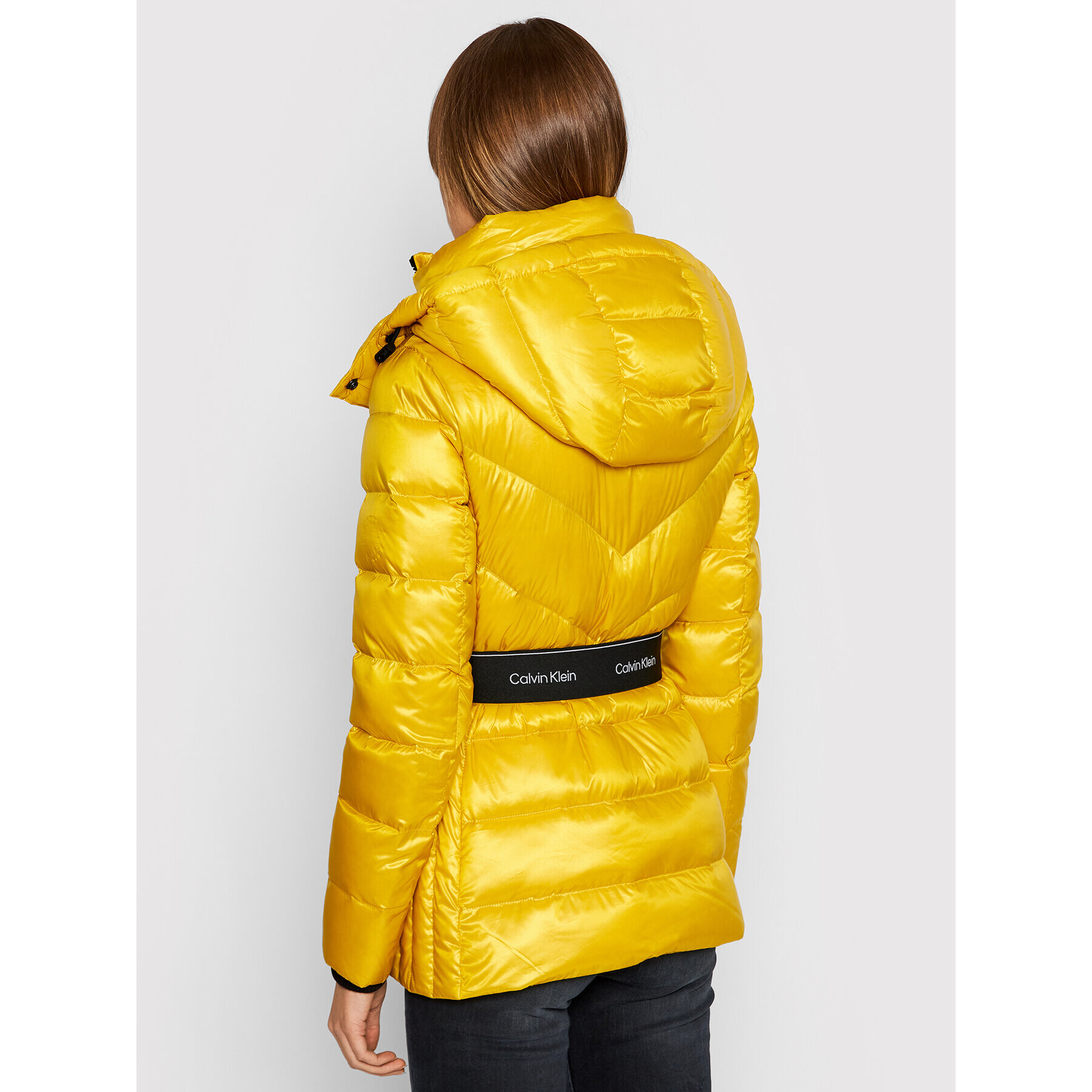 Calvin Klein Пухено яке K20K203132 Жълт Regular Fit - Pepit.bg