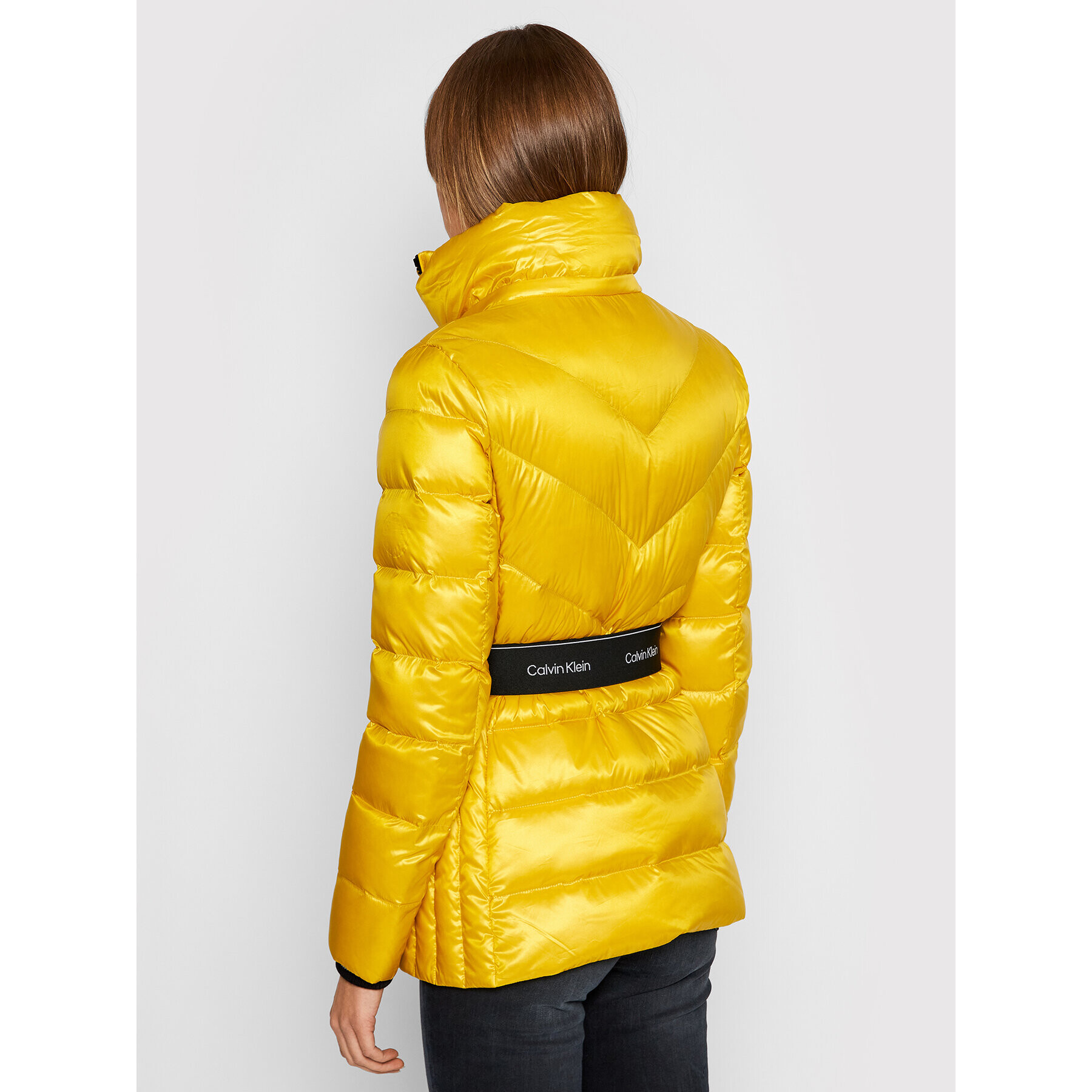 Calvin Klein Пухено яке K20K203132 Жълт Regular Fit - Pepit.bg