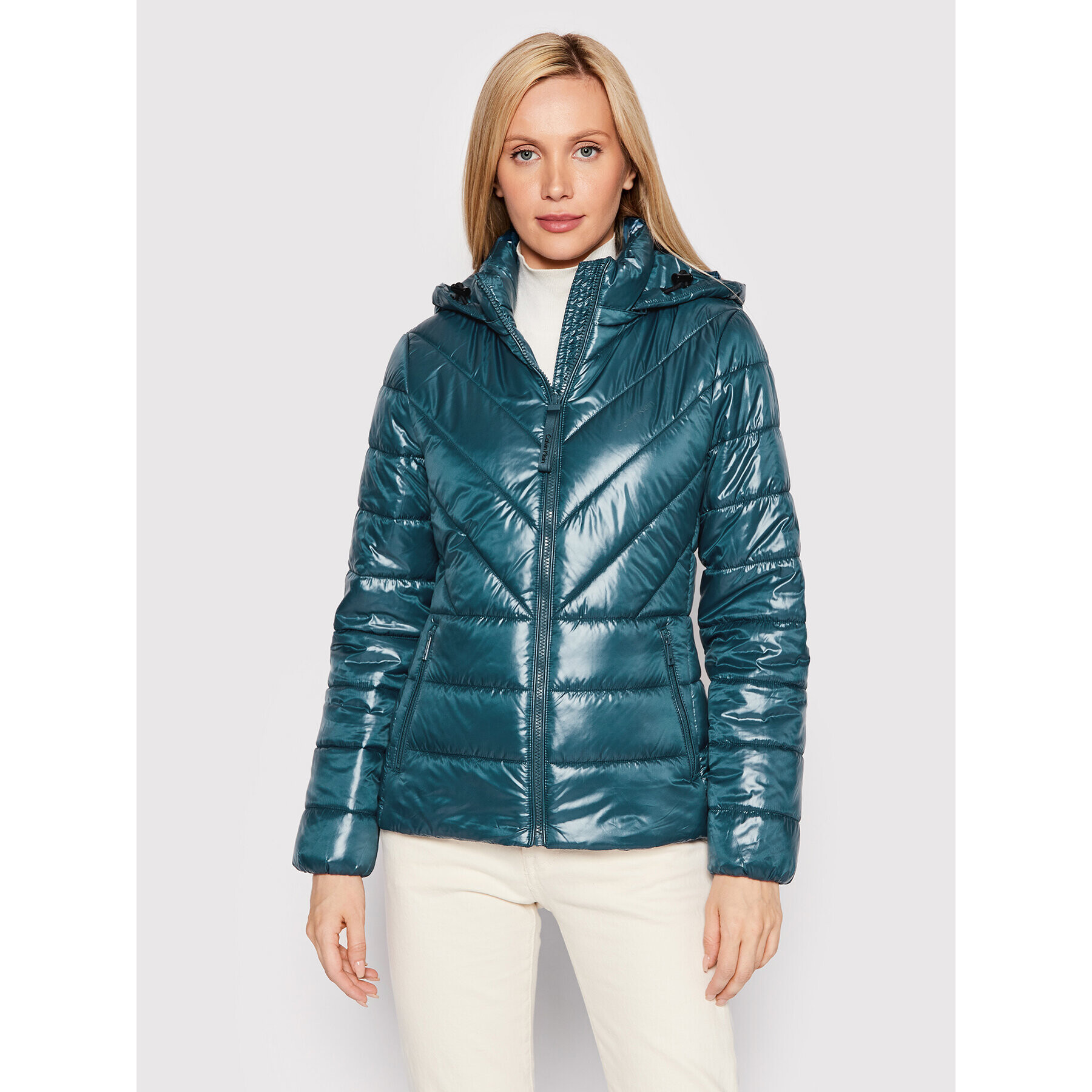 Calvin Klein Пухено яке K20K204867 Син Regular Fit - Pepit.bg