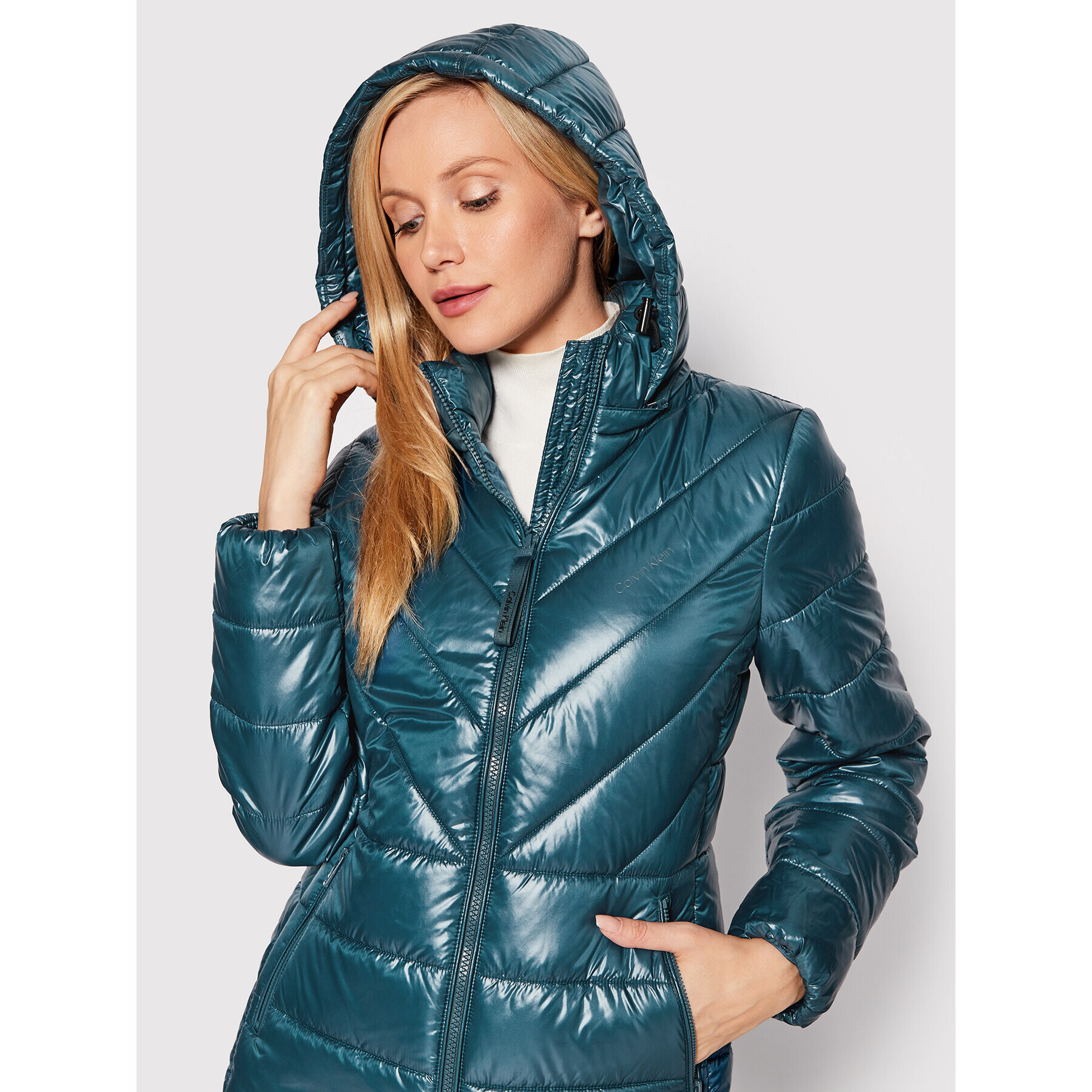 Calvin Klein Пухено яке K20K204867 Син Regular Fit - Pepit.bg