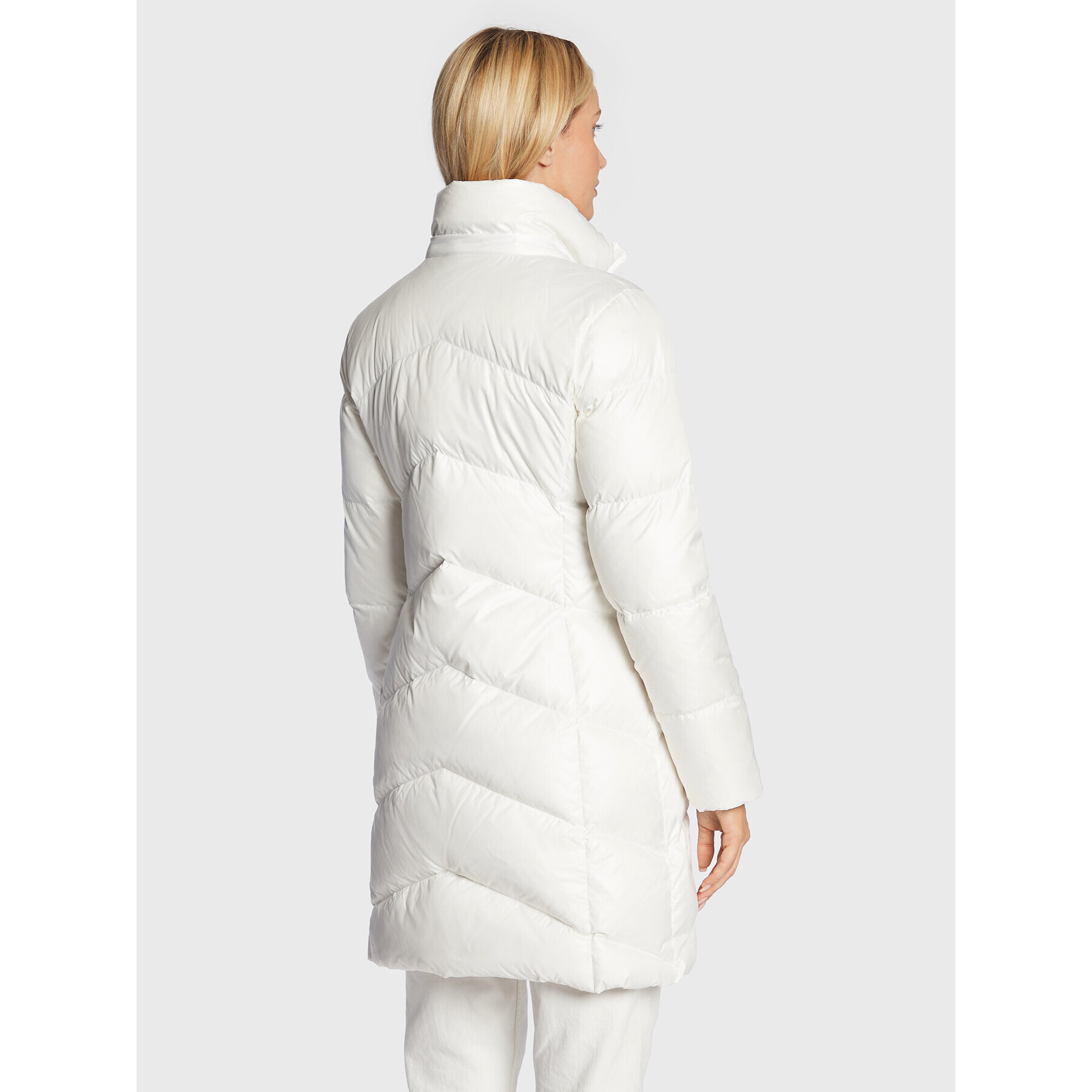 Calvin Klein Пухено яке K20K204953 Бял Regular Fit - Pepit.bg