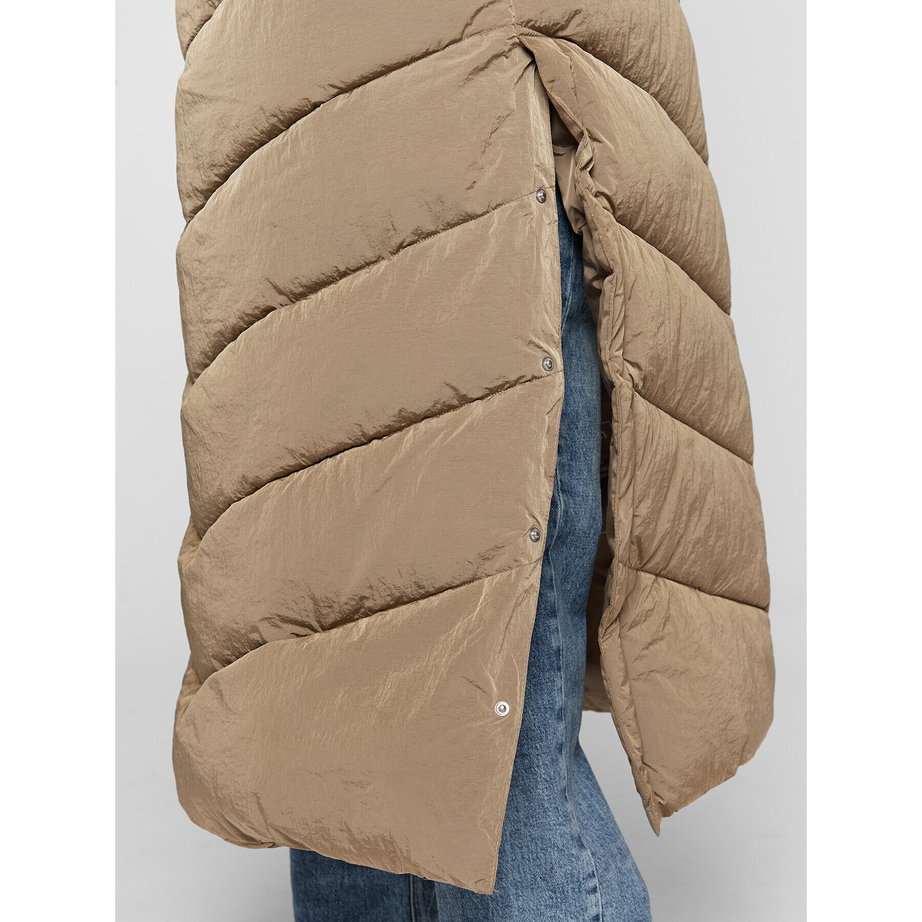 Calvin Klein Пухено яке Modern K20K205127 Бежов Regular Fit - Pepit.bg