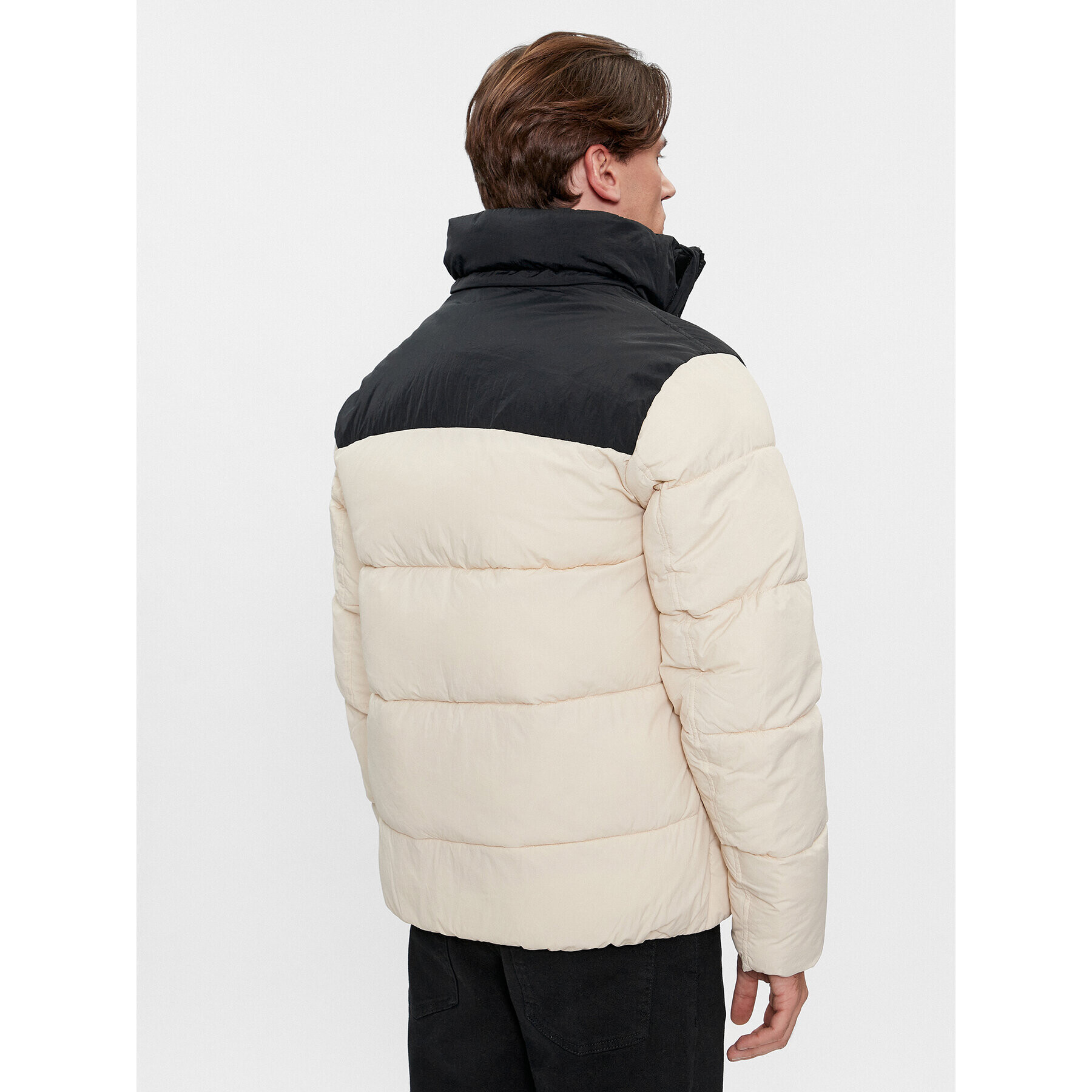 Calvin Klein Пухено яке Crinkle K10K112227 Бежов Regular Fit - Pepit.bg