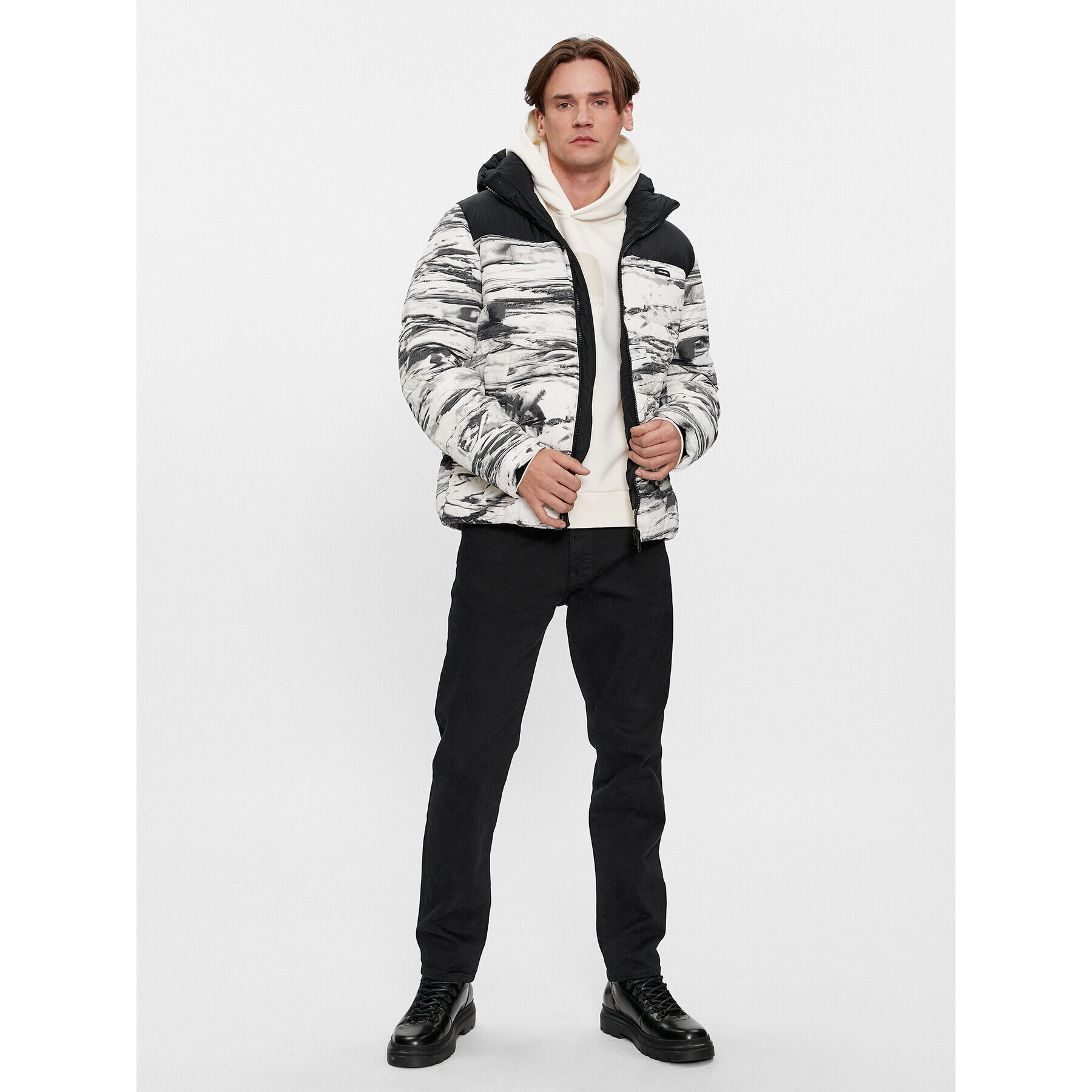 Calvin Klein Пухено яке Crinkle K10K112227 Цветен Regular Fit - Pepit.bg