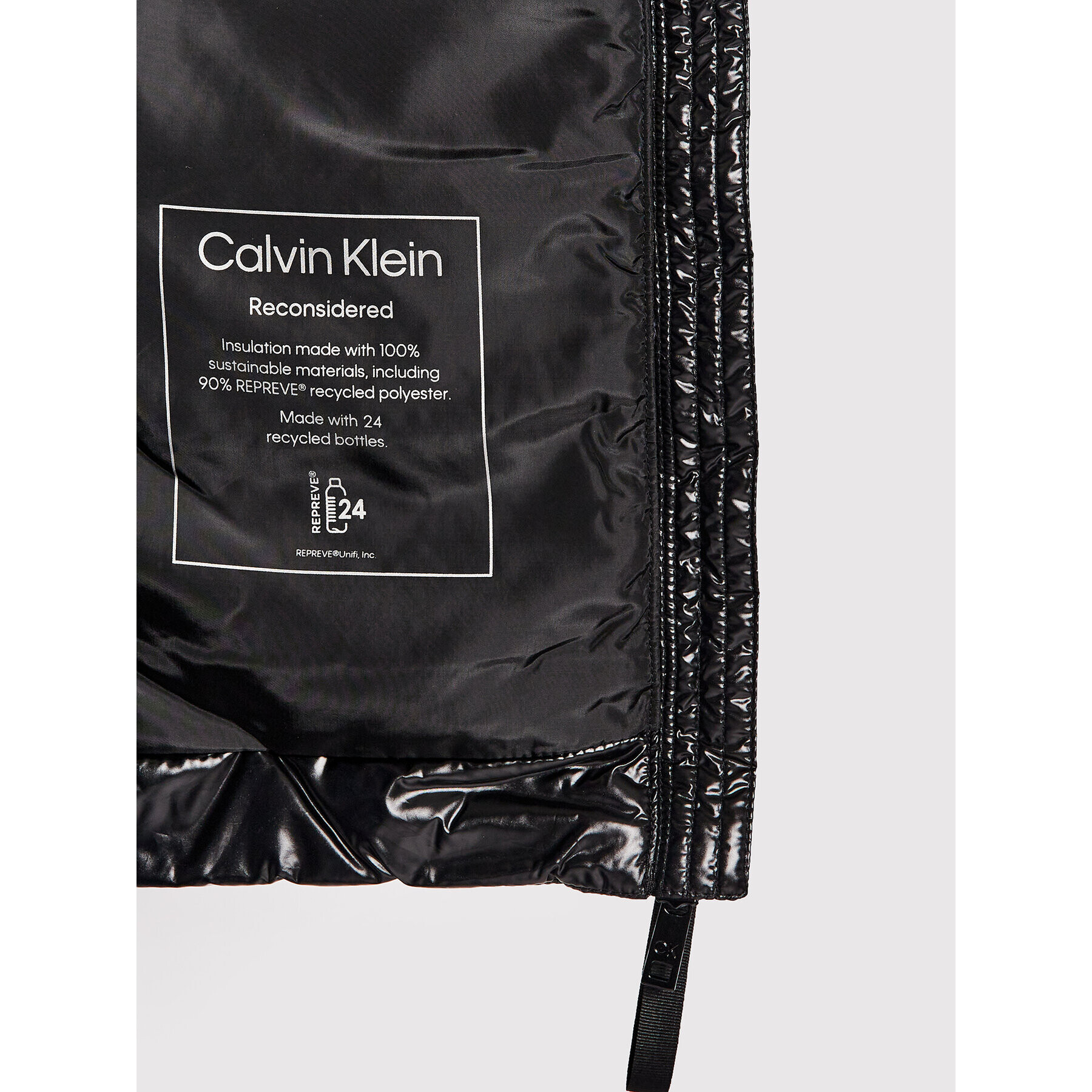 Calvin Klein Пухено яке Essential K20K204868 Черен Regular Fit - Pepit.bg