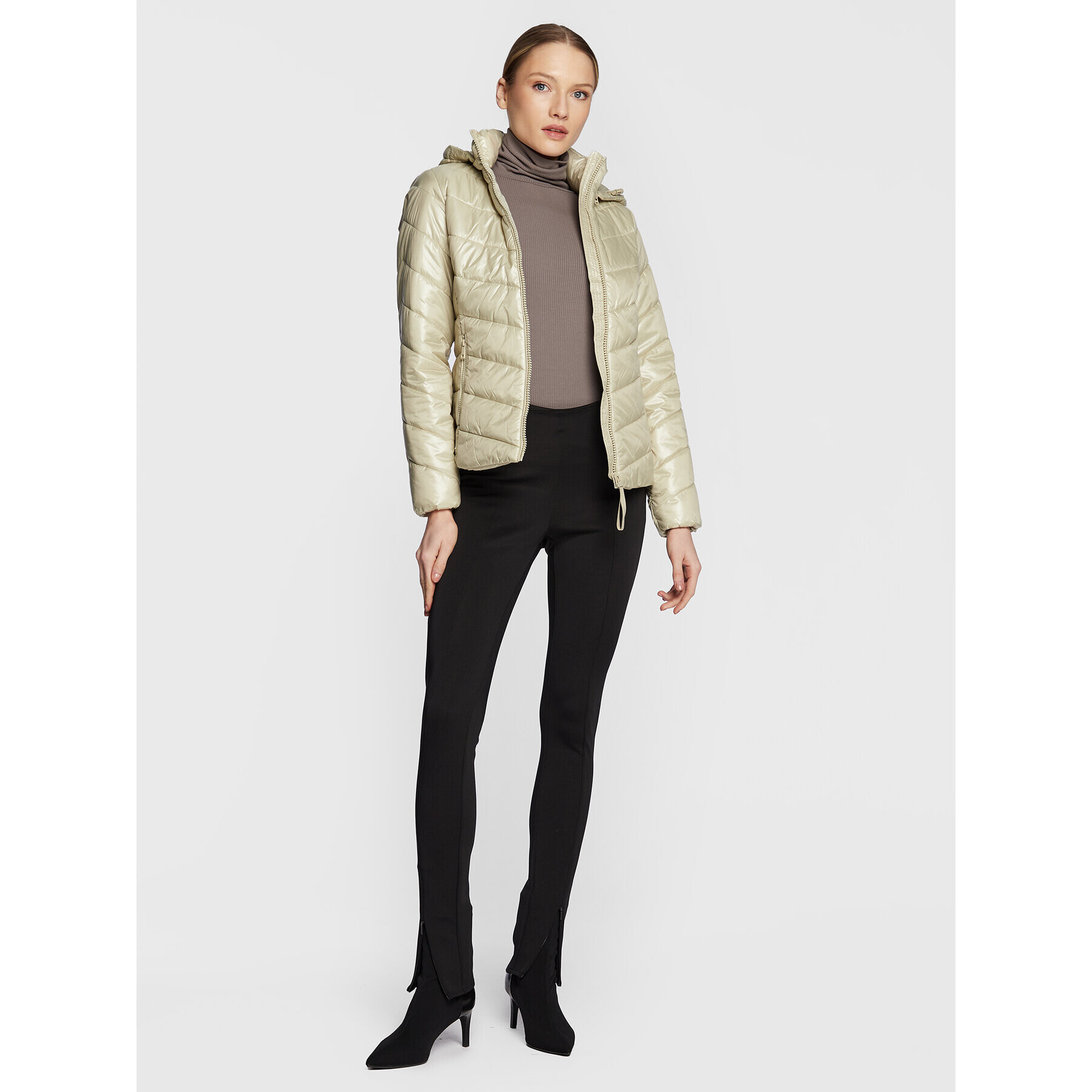 Calvin Klein Пухено яке Essential K20K205365 Бежов Regular Fit - Pepit.bg
