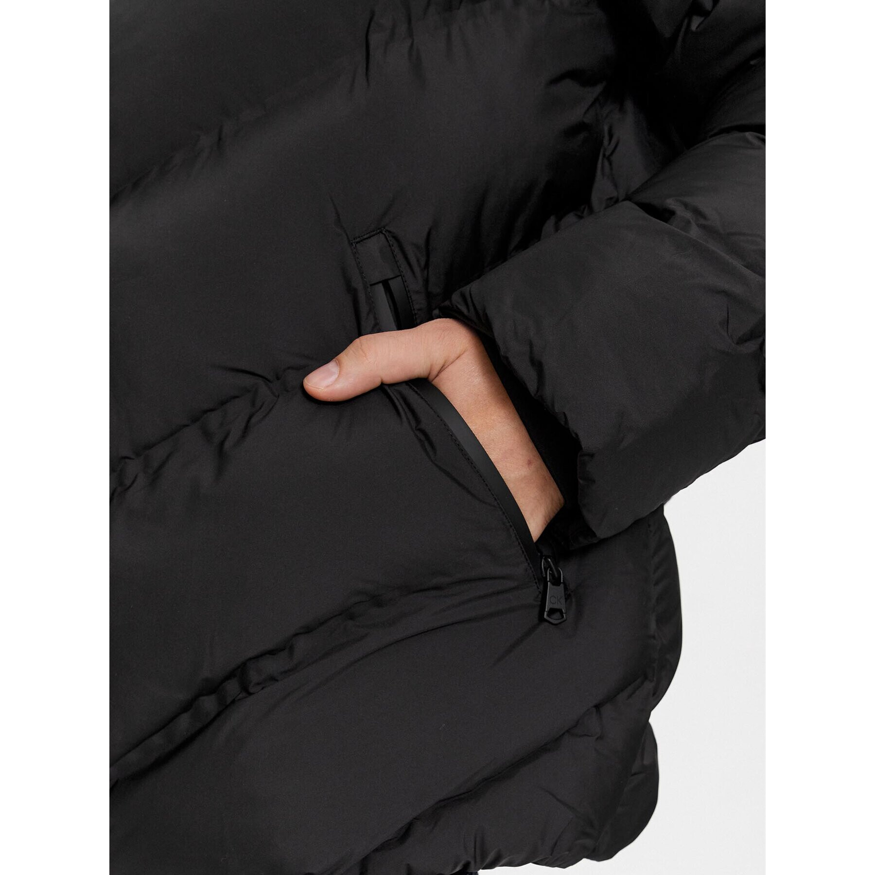Calvin Klein Пухено яке K10K111934 Черен Regular Fit - Pepit.bg