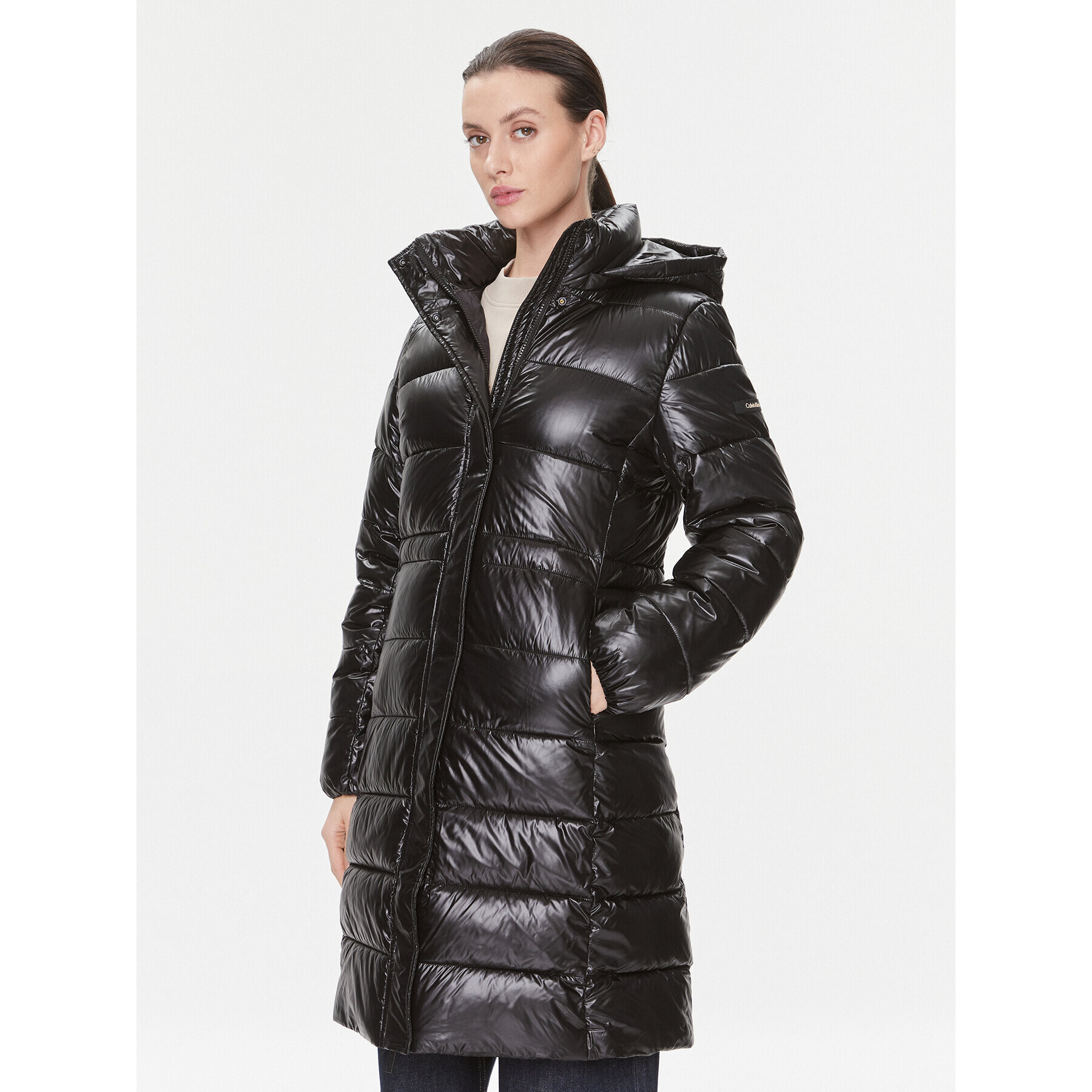 Calvin Klein Пухено яке K20K206270 Черен Regular Fit - Pepit.bg