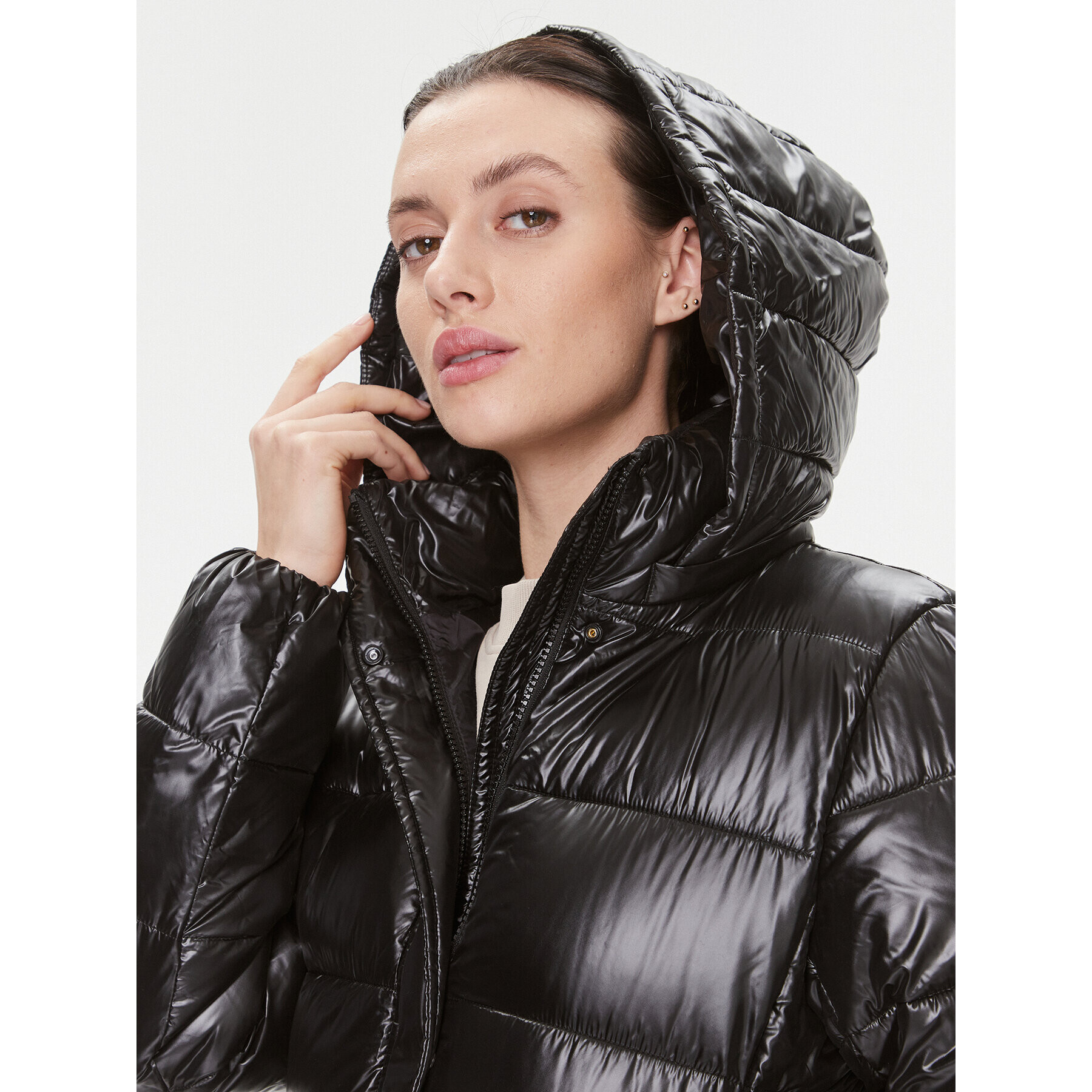 Calvin Klein Пухено яке K20K206270 Черен Regular Fit - Pepit.bg
